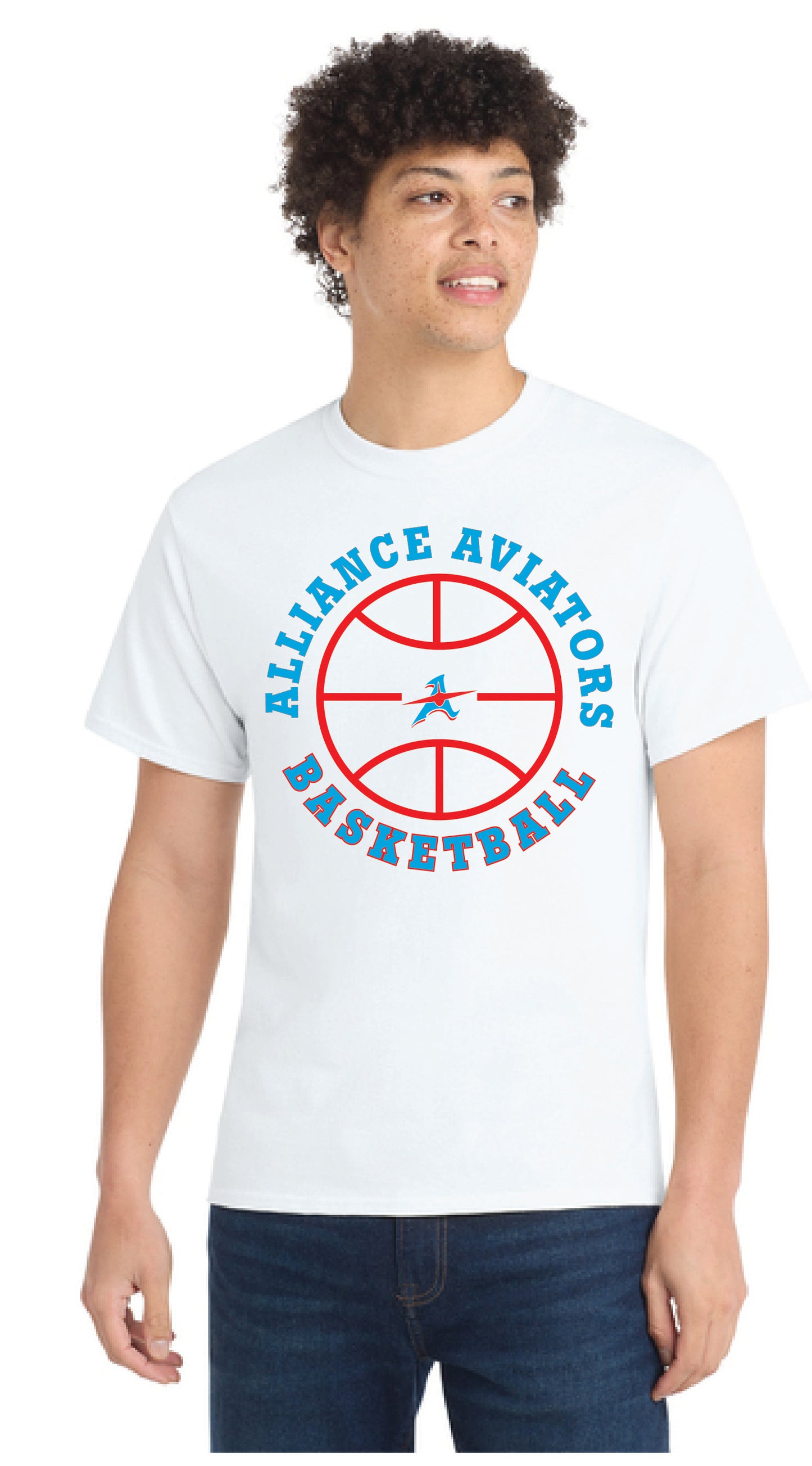 ALLIANCE AVIATORS Basketball PC55 Port & Company® Core Blend Tee 9