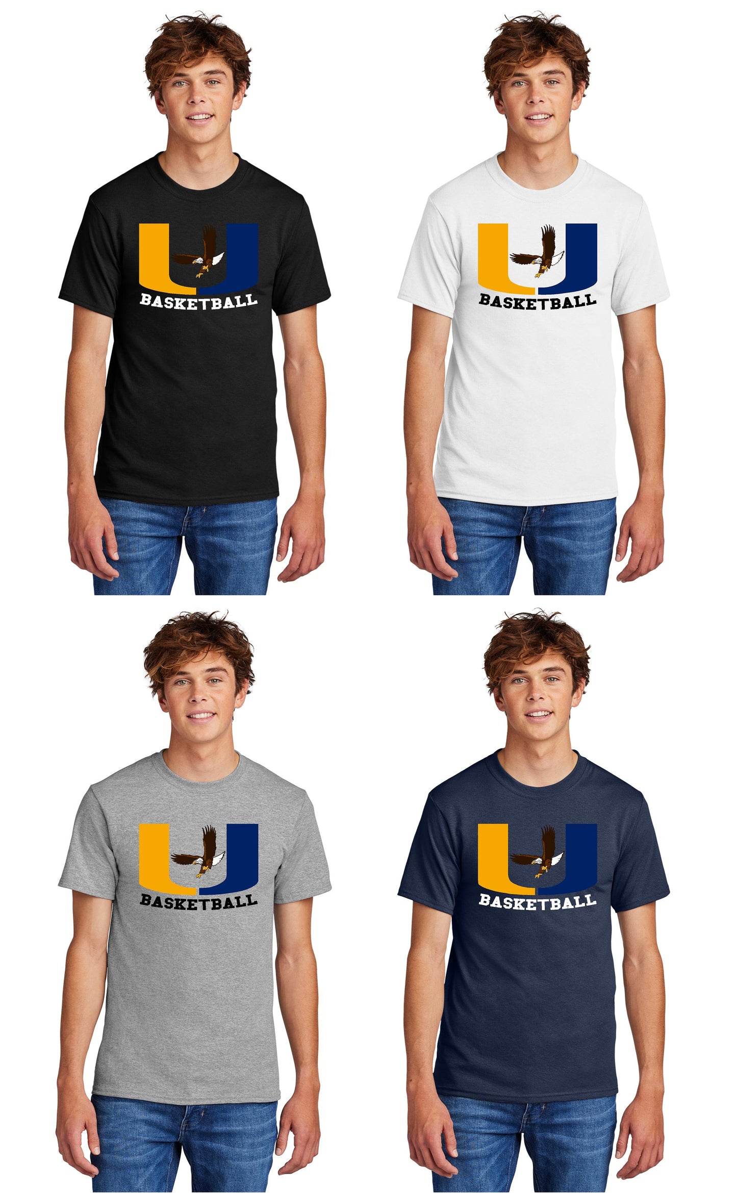 United Eagles Basketball PC55 Port & Company® Core Blend Tee 1