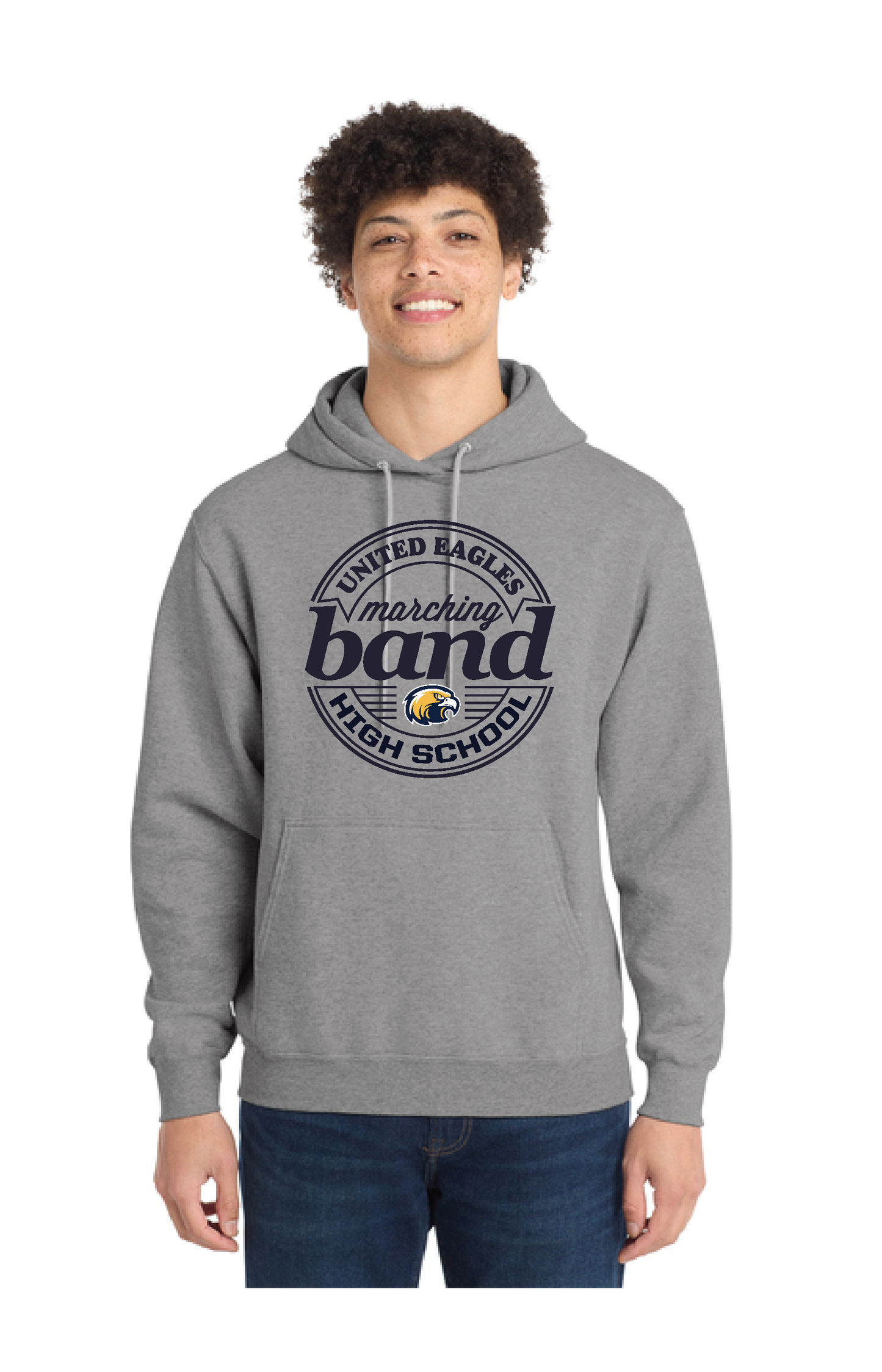 UNITED EAGELS BAND PC78H Port & Company® Core Fleece Pullover Hooded Sweatshirt 5