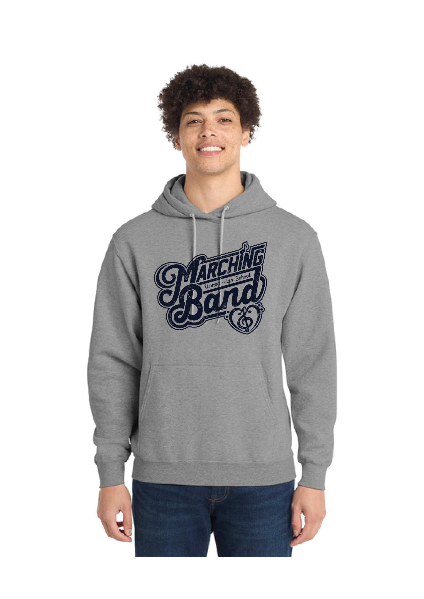 UNITED EAGELS BAND PC78H Port & Company® Core Fleece Pullover Hooded Sweatshirt 3