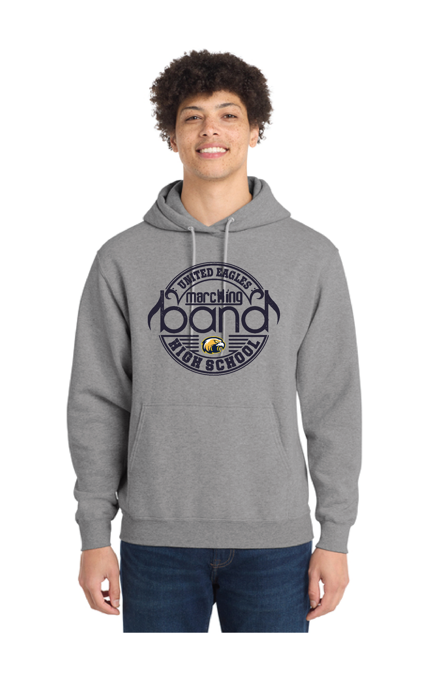 UNITED EAGELS BAND PC78H Port & Company® Core Fleece Pullover Hooded Sweatshirt 4