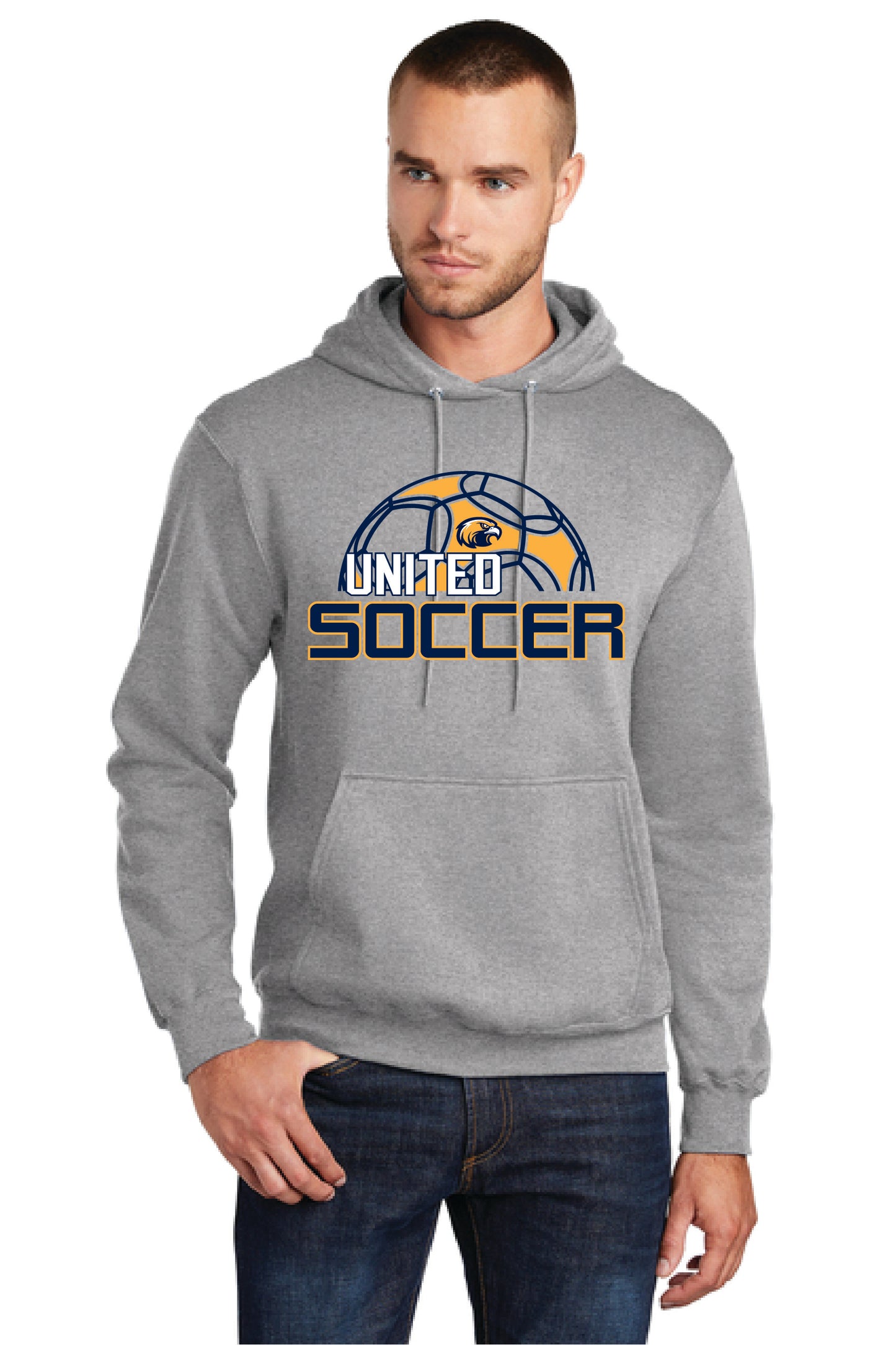 UNITED EAGELS PC78H Port & Company® Core Fleece Pullover Hooded Sweatshirt 6