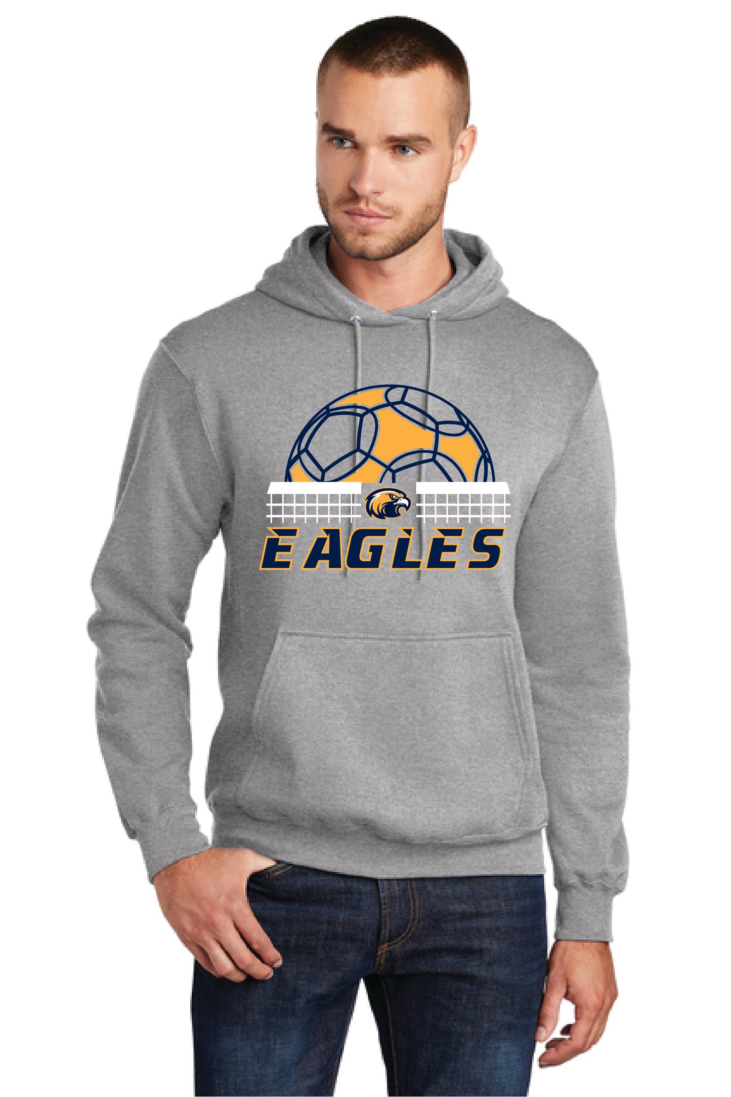 UNITED EAGELS PC78H Port & Company® Core Fleece Pullover Hooded Sweatshirt 7