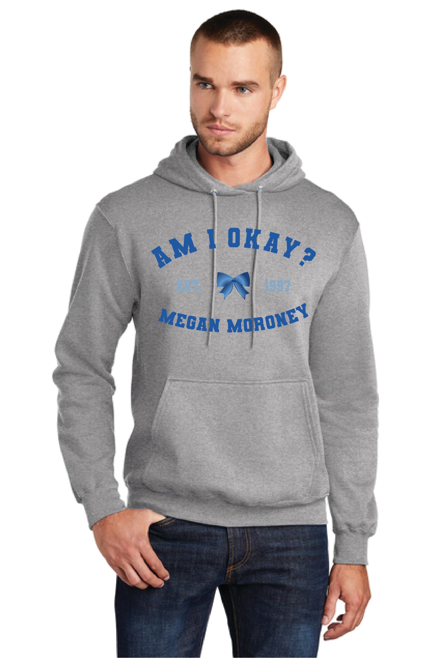 AM I OK? PC78H Port & Company® Core Fleece Pullover Hooded Sweatshirt KK-21