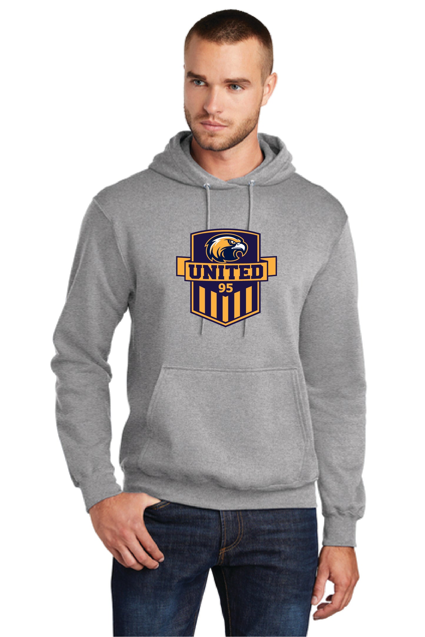 UNITED EAGELS PC78H Port & Company® Core Fleece Pullover Hooded Sweatshirt 8