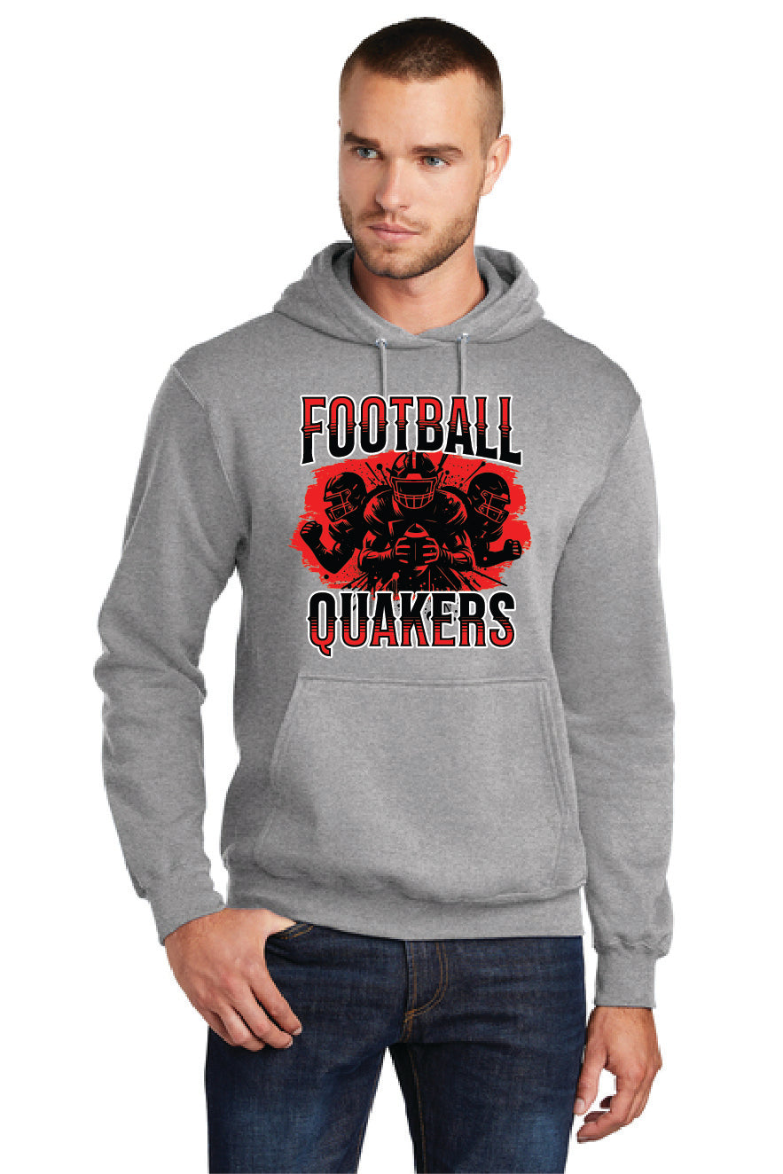 SALEM QUAKERS FOOTBALL PC78H Port & Company® Core Fleece Pullover Hooded Sweatshirt SF-10