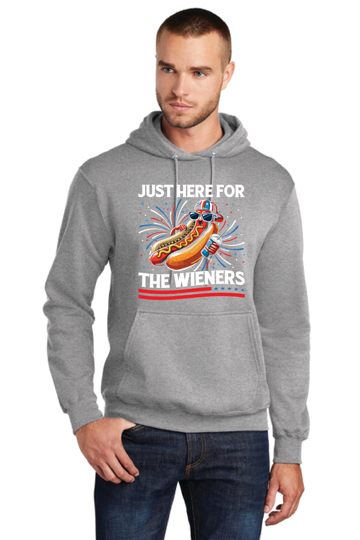 JUST HERE FOR THE WIENERS! PC78H Port & Company® Core Fleece Pullover Hooded Sweatshirt 6