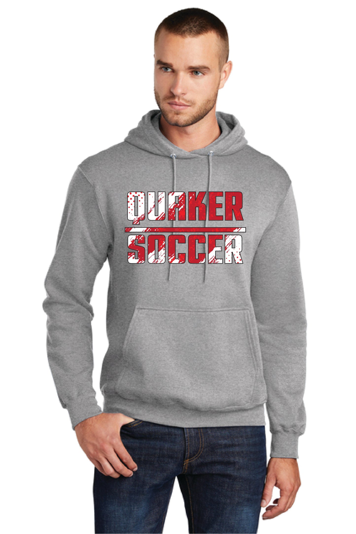 SALEM QUAKERS SOCCER PC78H Port & Company® Core Fleece Pullover Hooded Sweatshirt 8