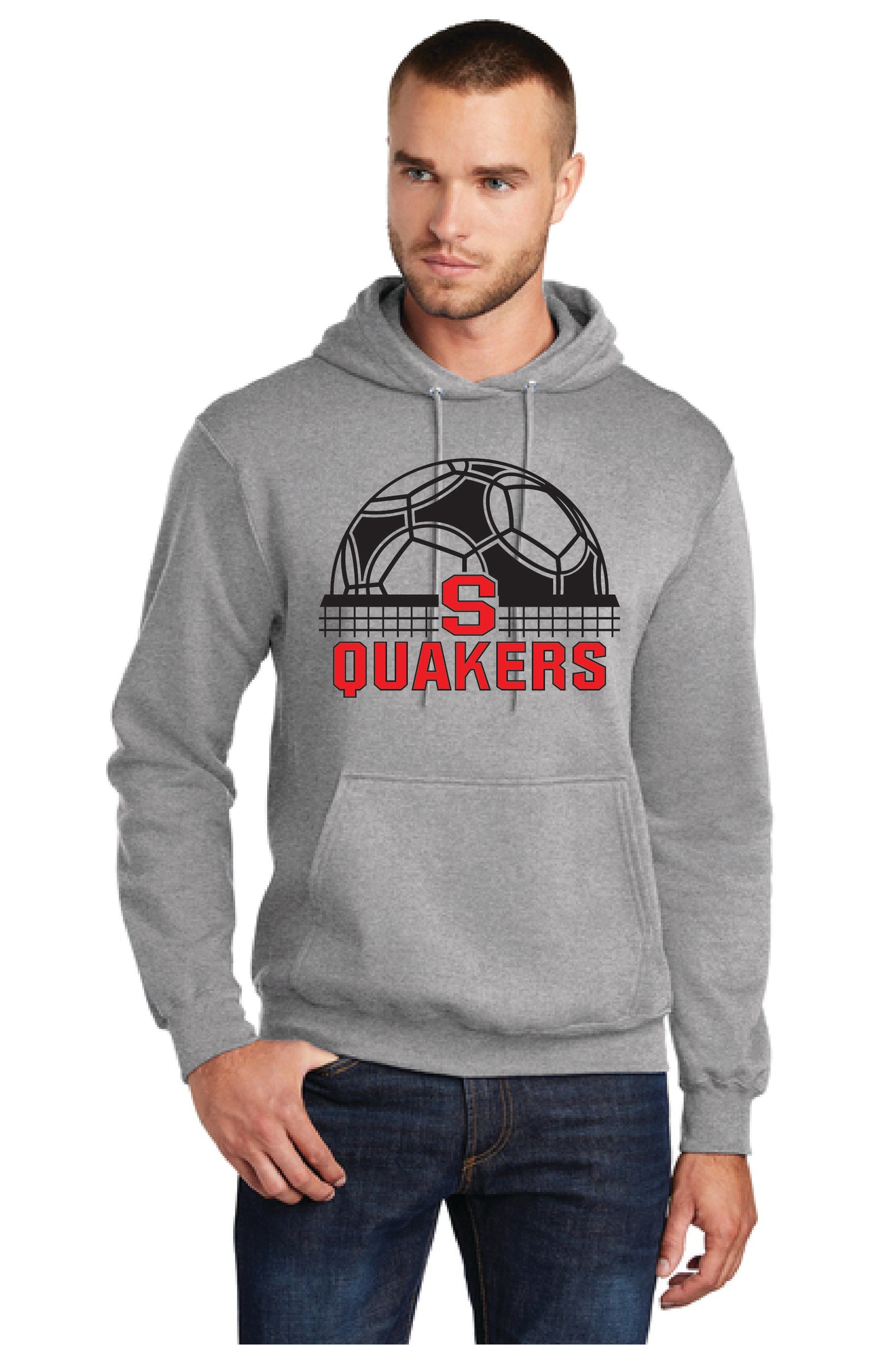 SALEM QUAKERS SOCCER PC78H Port & Company® Core Fleece Pullover Hooded Sweatshirt 7