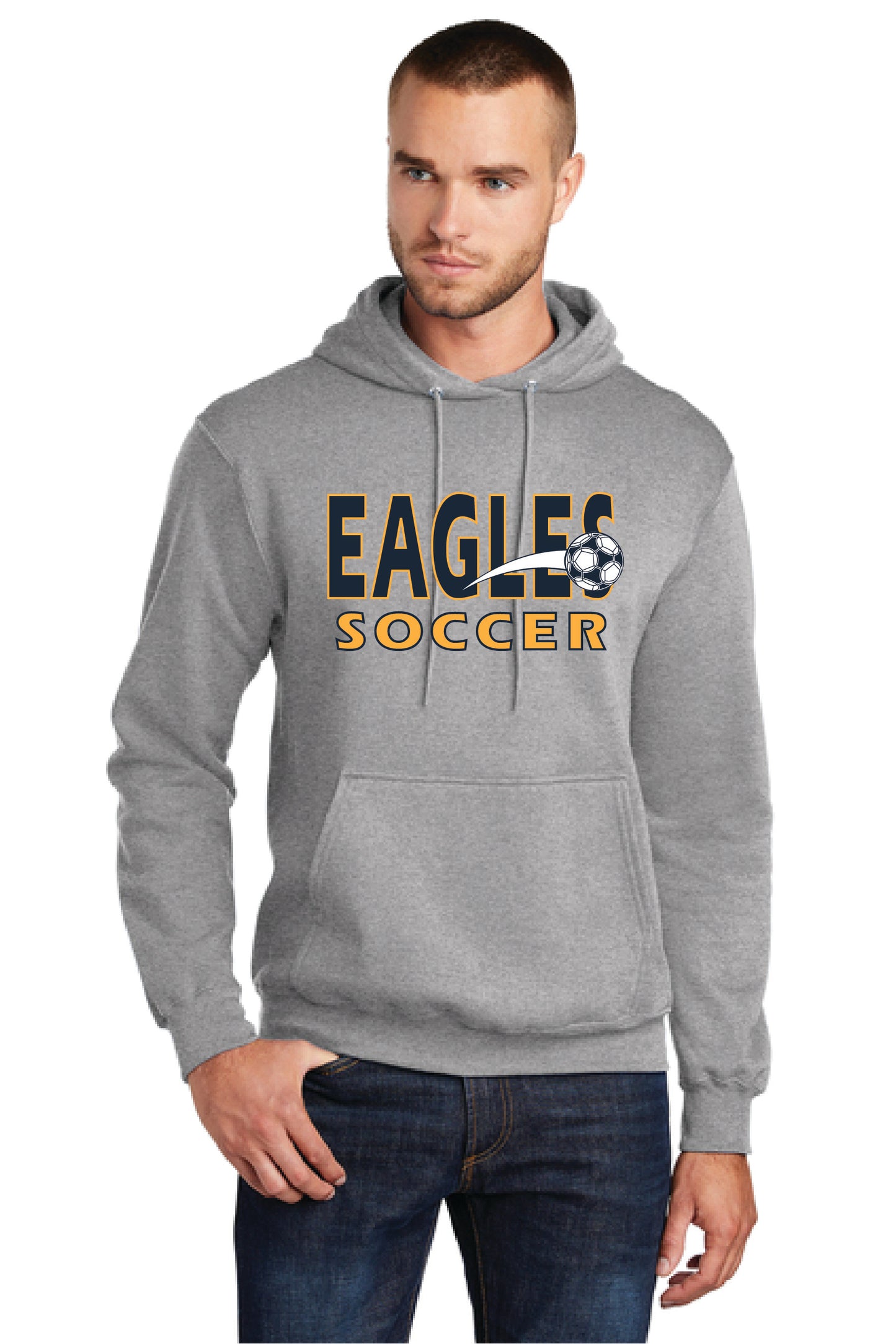 UNITED EAGELS SOCCER PC78H Port & Company® Core Fleece Pullover Hooded Sweatshirt 3