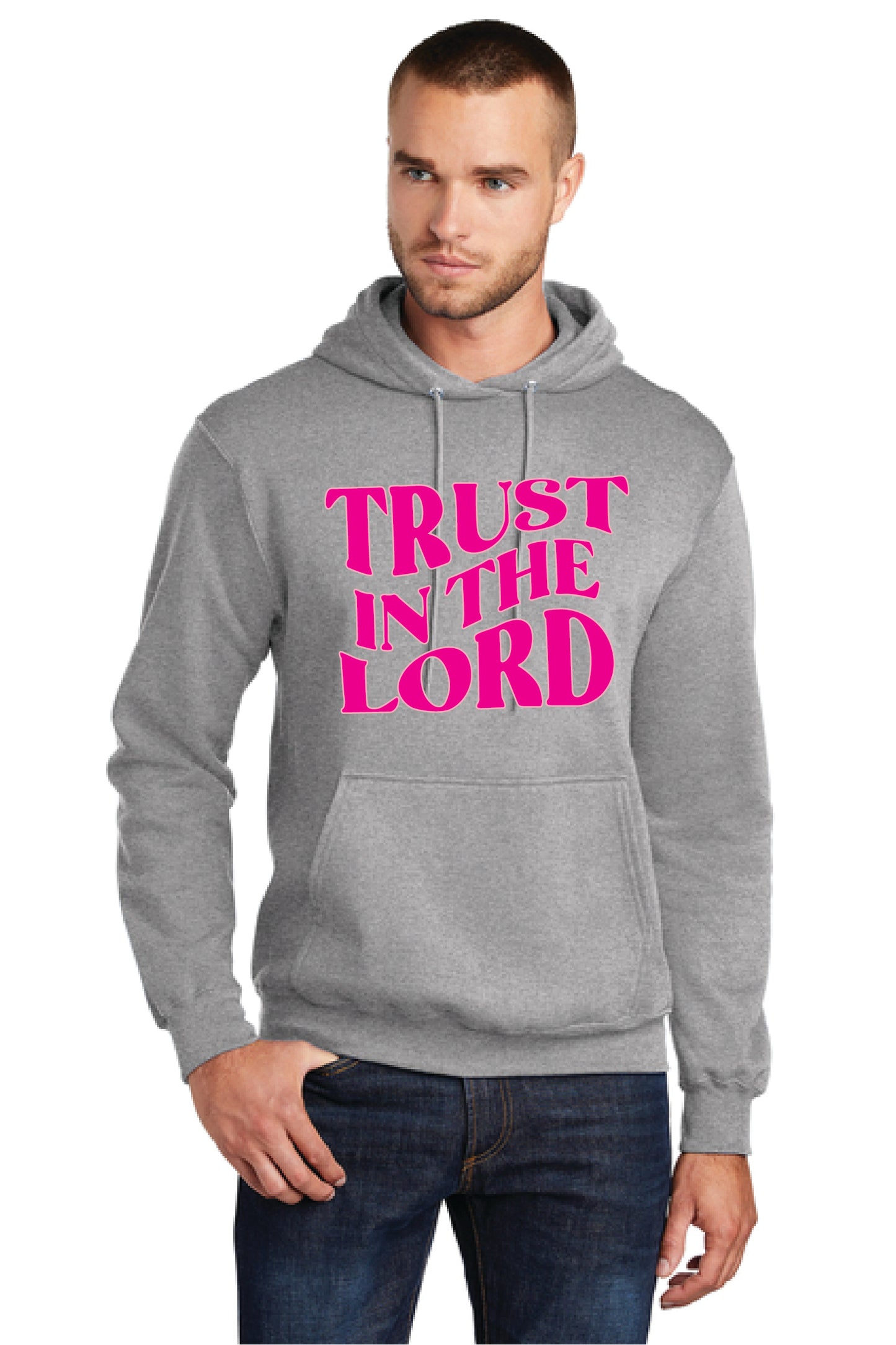 TRUST IN THE LORD PC78H Port & Company® Core Fleece Pullover Hooded Sweatshirt KK-20