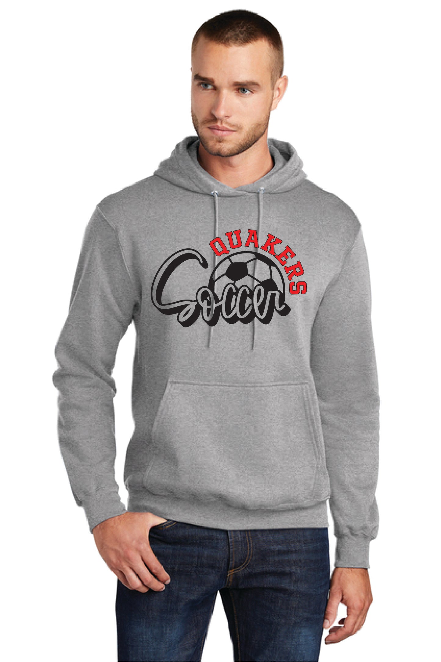SALEM QUAKERS SOCCER PC78H Port & Company® Core Fleece Pullover Hooded Sweatshirt 13