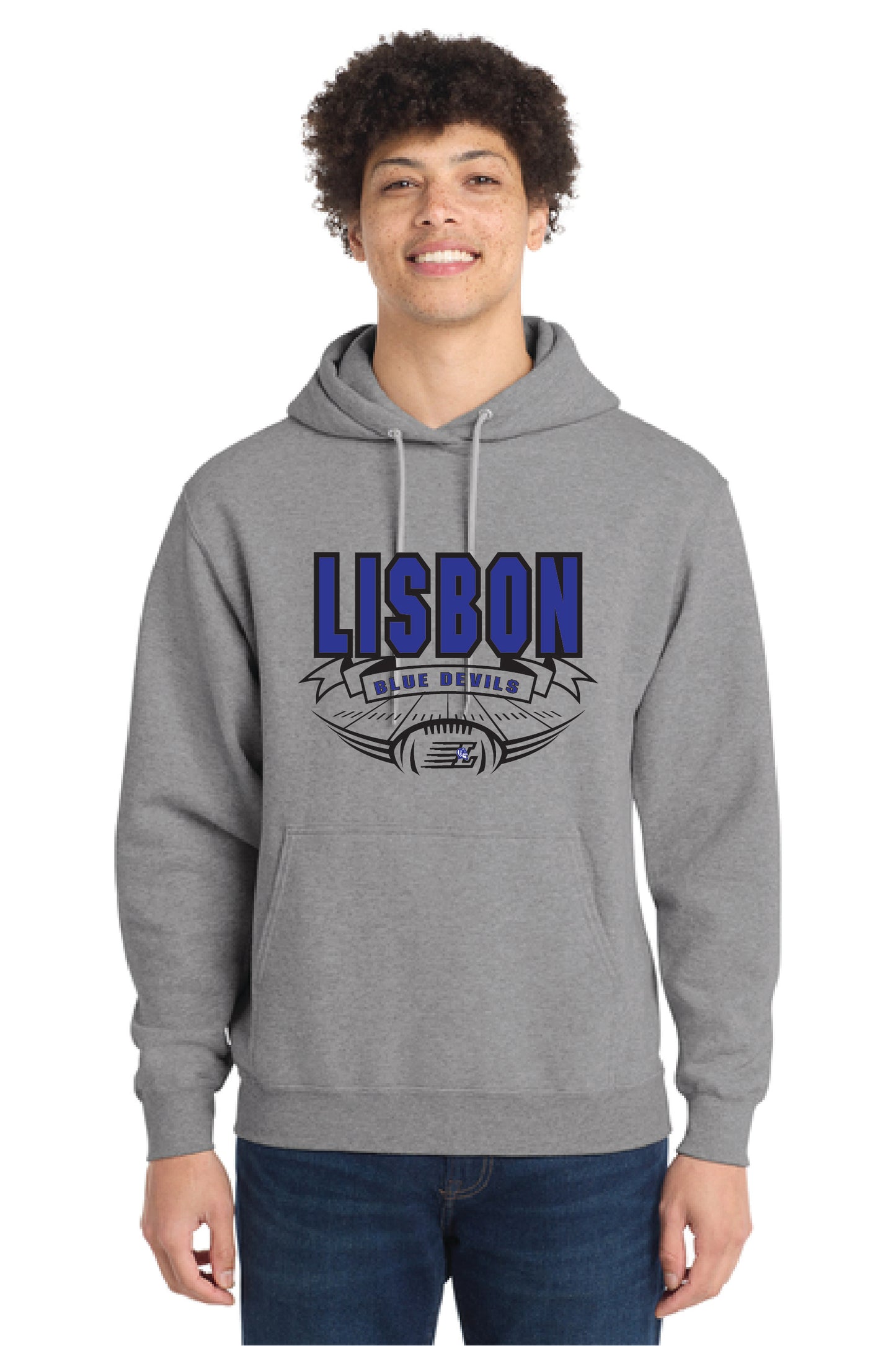 LISBON FOOTBALL PC78H Port & Company® Core Fleece Pullover Hooded Sweatshirt 3
