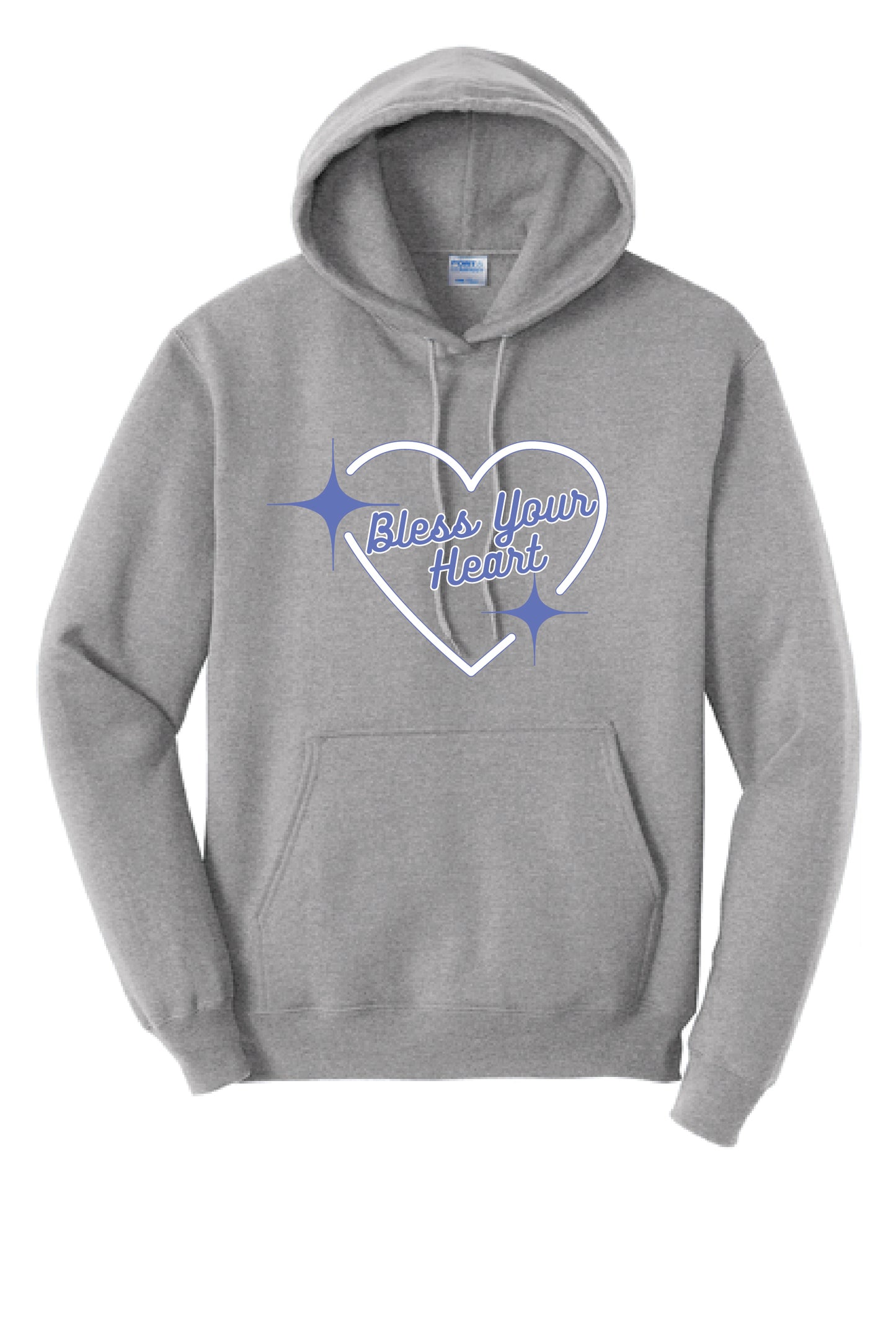 BLESS YOUR HEART PC78H Port & Company® Core Fleece Pullover Hooded Sweatshirt KK-3