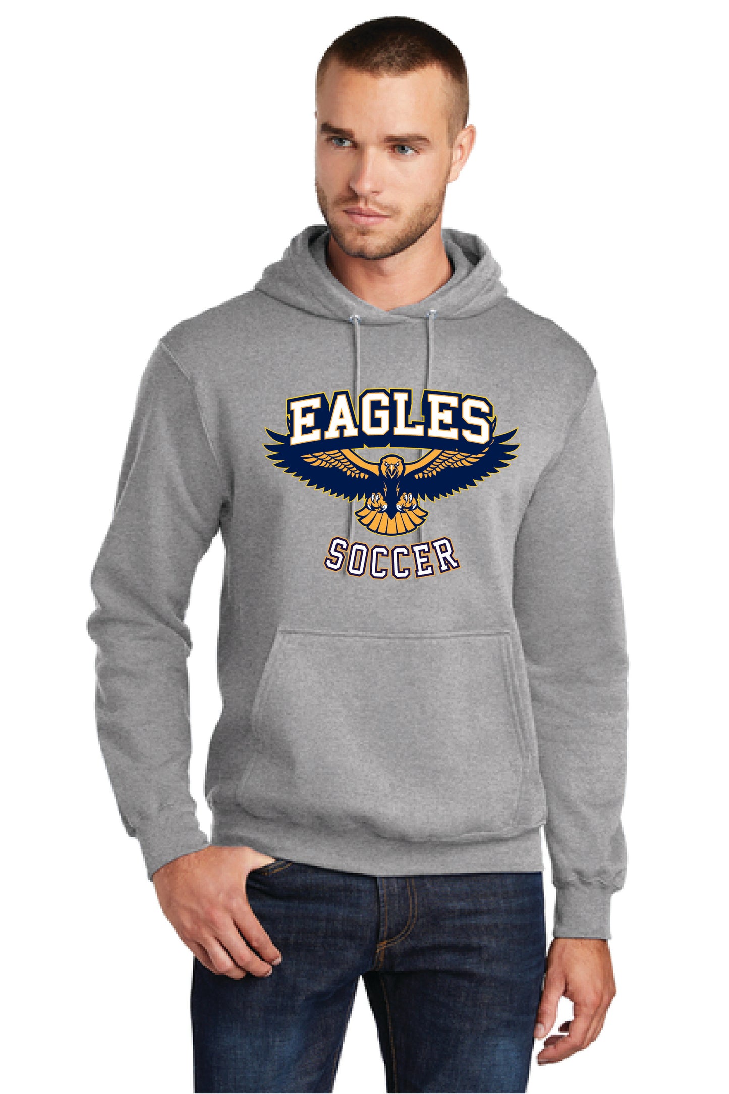UNITED EAGELS PC78H Port & Company® Core Fleece Pullover Hooded Sweatshirt 9