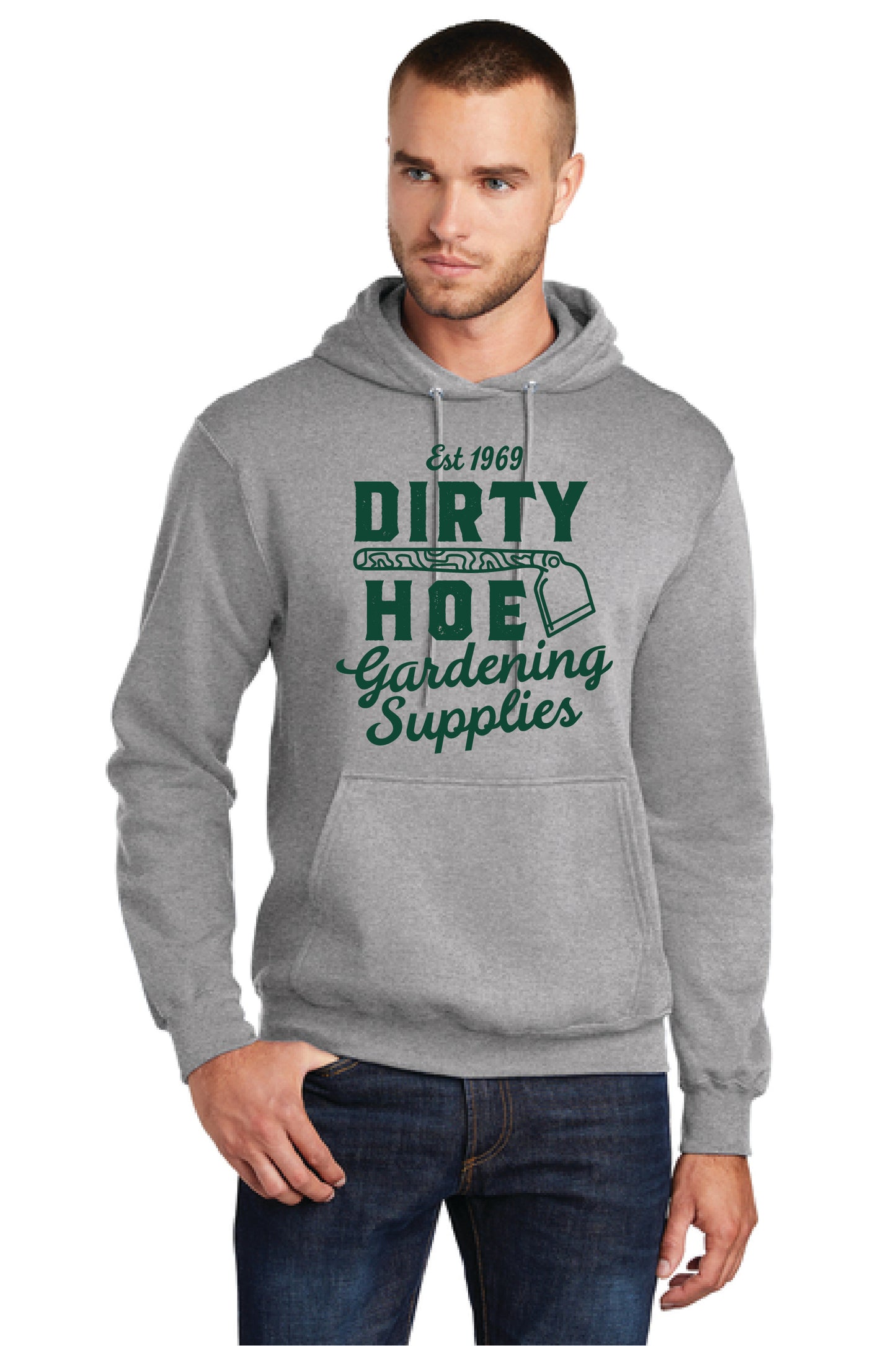 DIRTY HOE GARDENING SUPPLIES PC78H Port & Company® Core Fleece Pullover Hooded Sweatshirt 6