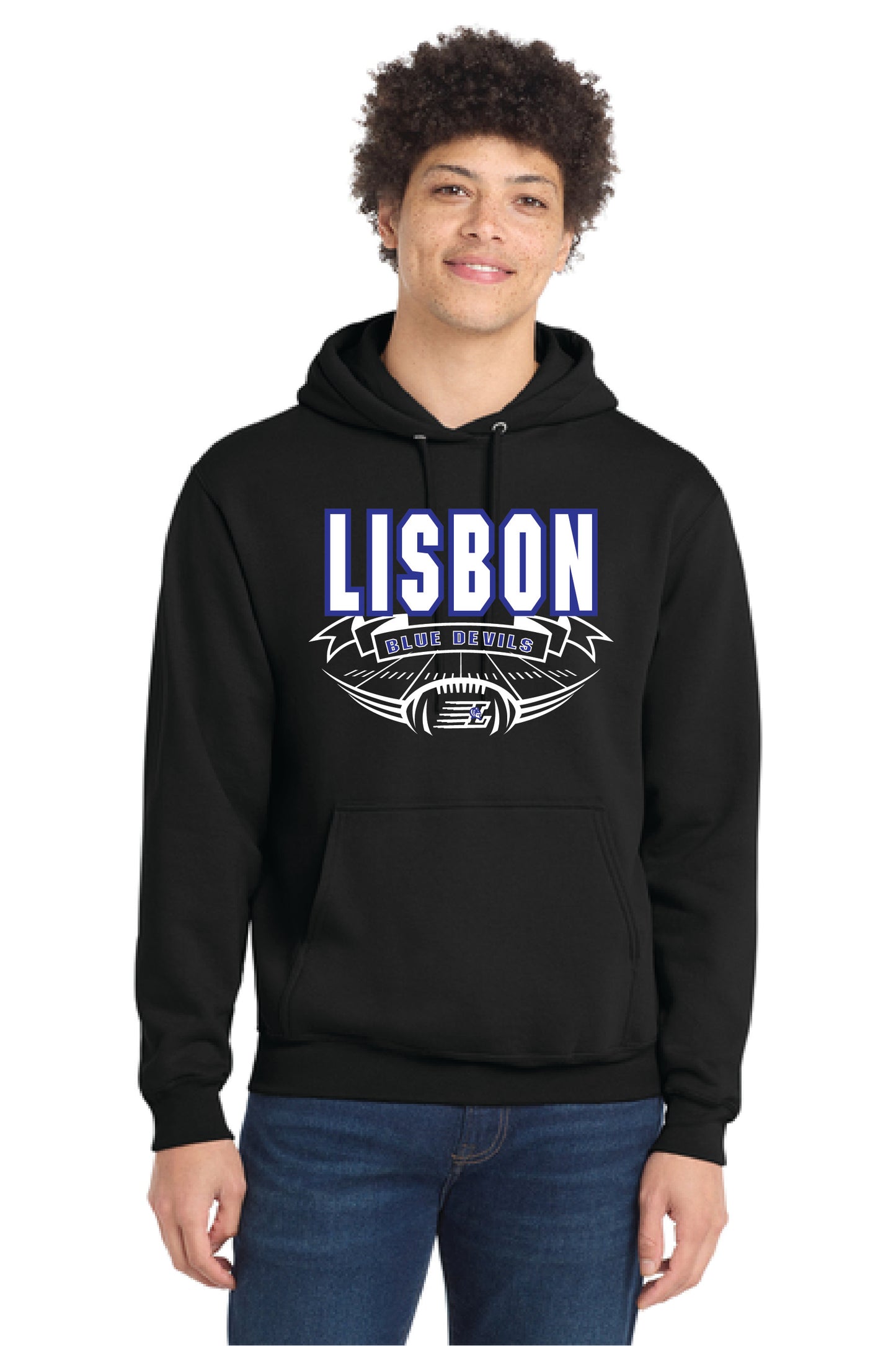 LISBON FOOTBALL PC78H Port & Company® Core Fleece Pullover Hooded Sweatshirt 3