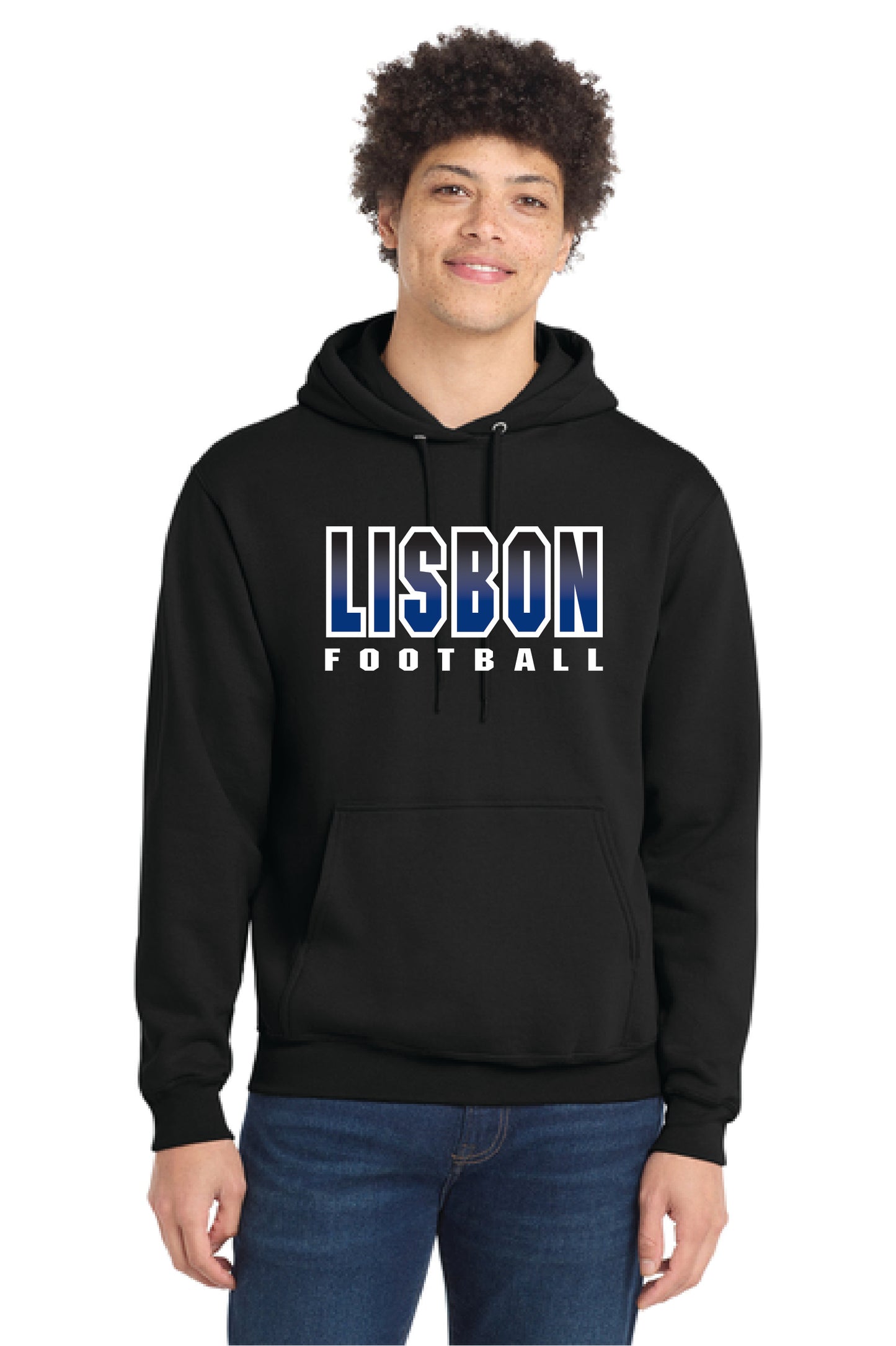 LISBON FOOTBALL PC78H Port & Company® Core Fleece Pullover Hooded Sweatshirt 2