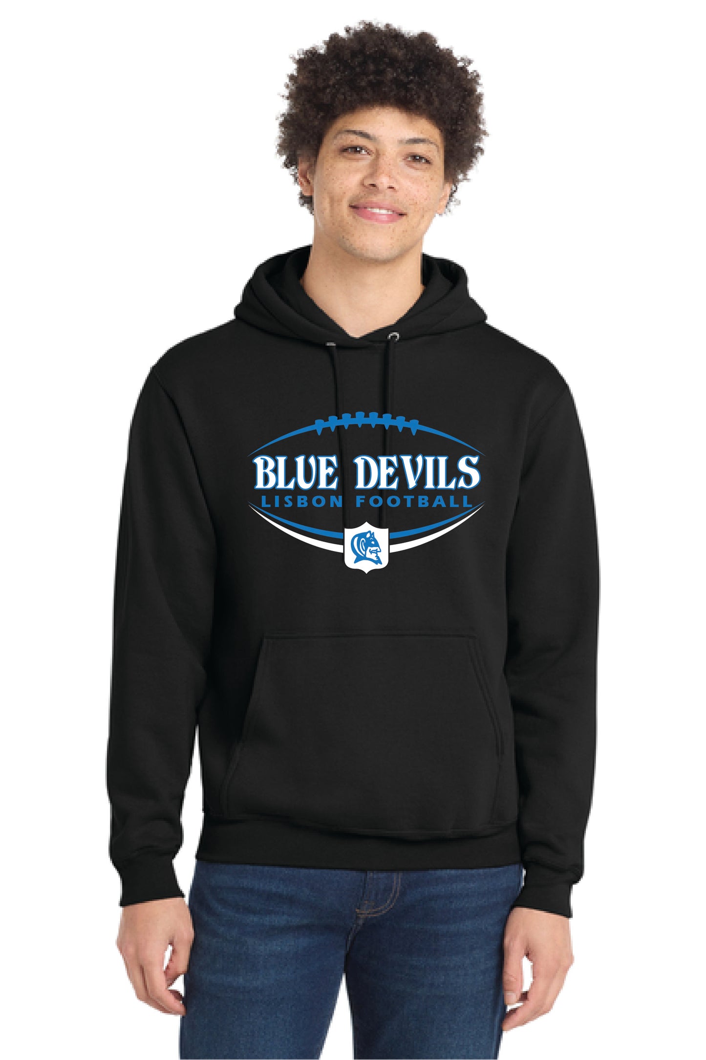 LISBON FOOTBALL PC78H Port & Company® Core Fleece Pullover Hooded Sweatshirt 12