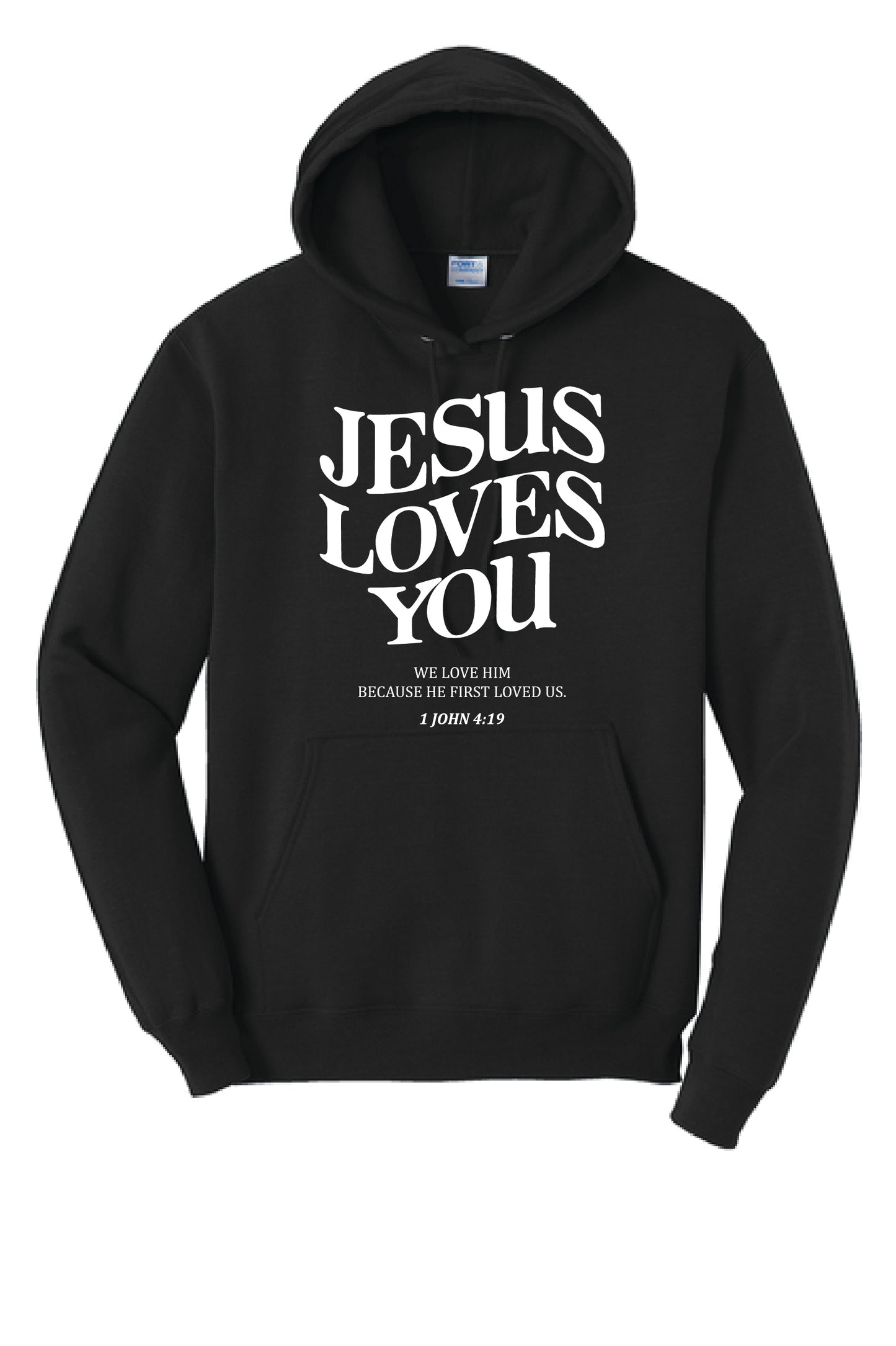 JESUS LOVES YOU PC78H Port & Company® Core Fleece Pullover Hooded Sweatshirt KK-15