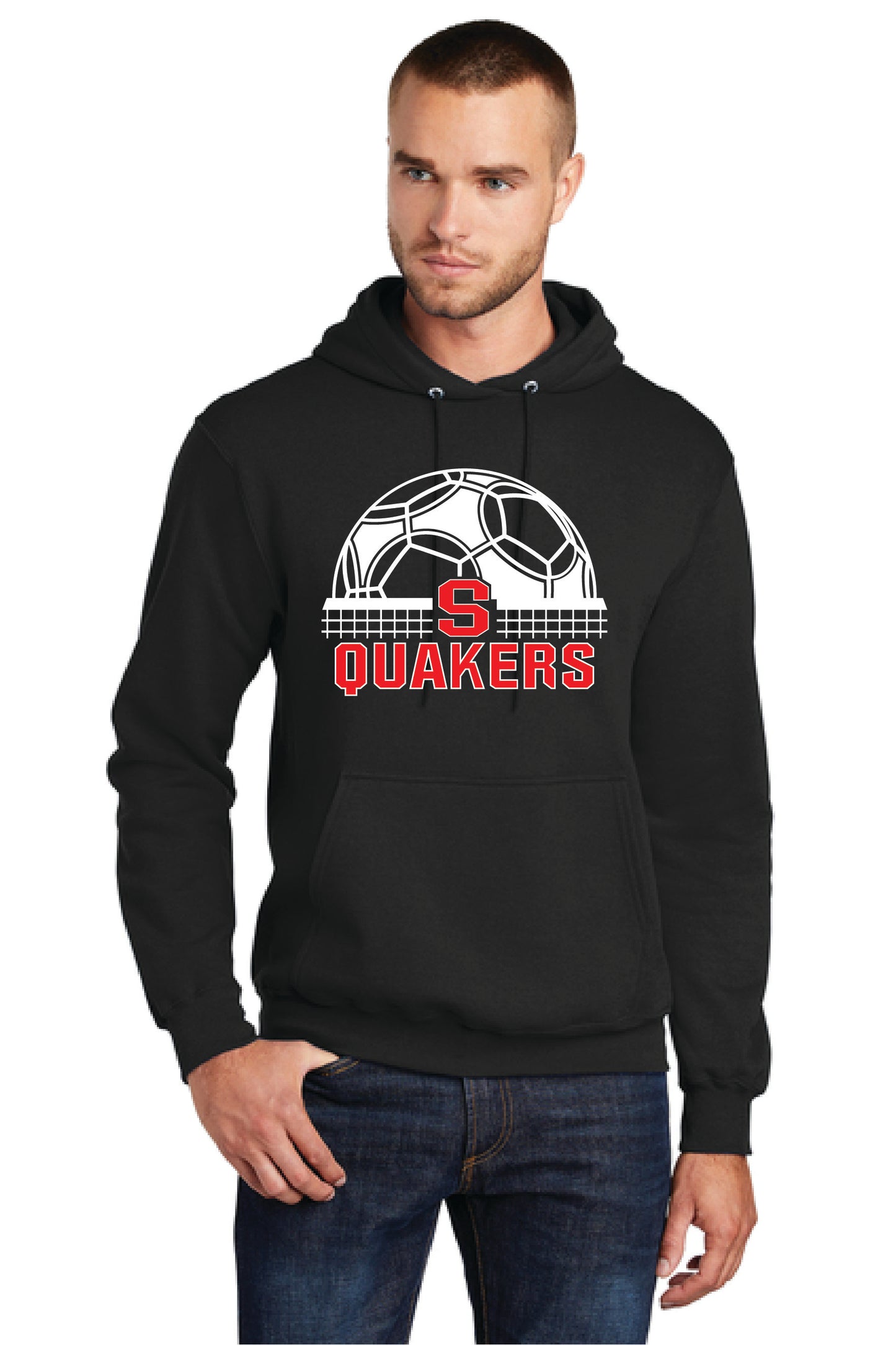 SALEM QUAKERS SOCCER PC78H Port & Company® Core Fleece Pullover Hooded Sweatshirt 7