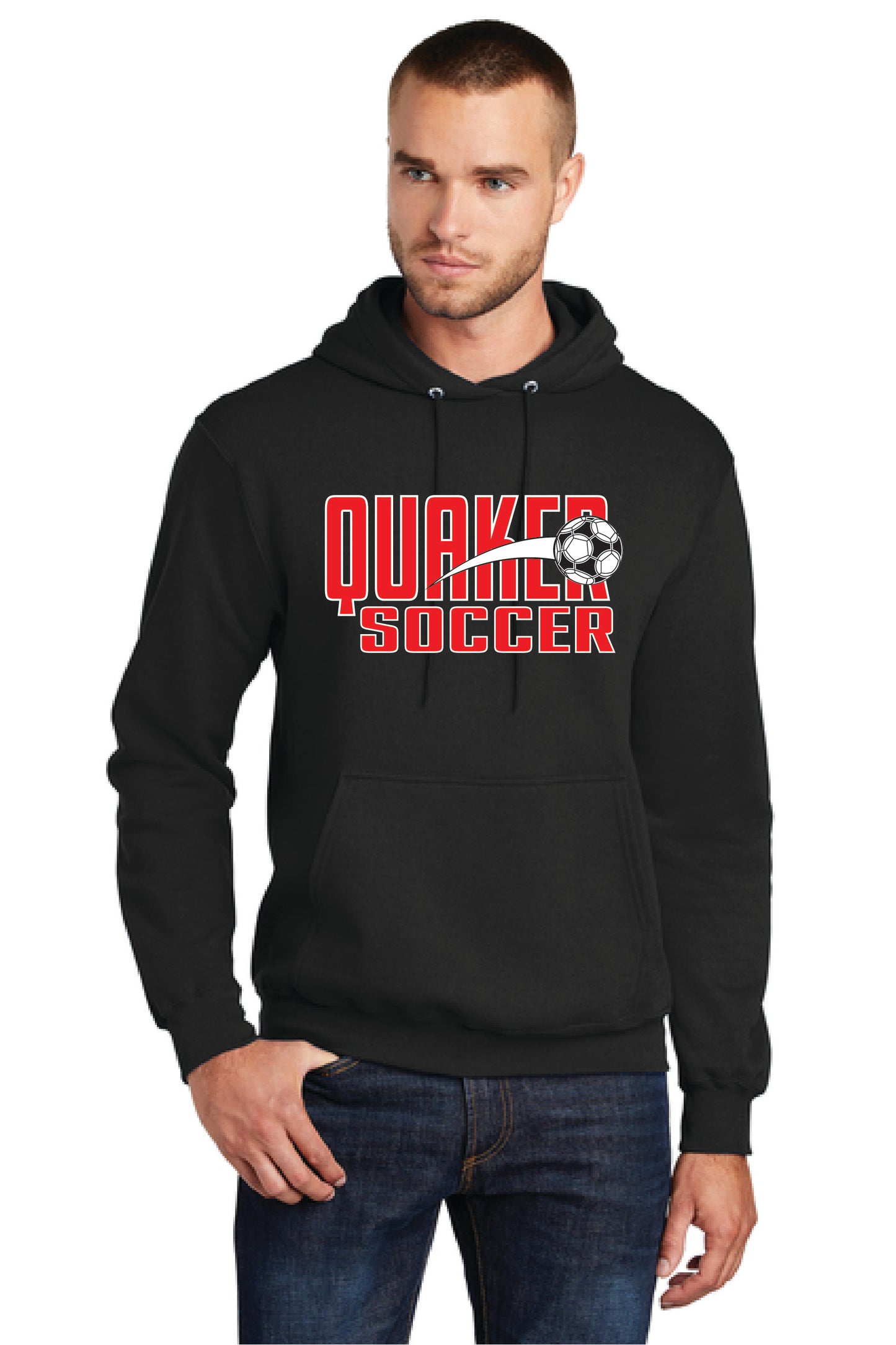 SALEM QUAKERS SOCCER PC78H Port & Company® Core Fleece Pullover Hooded Sweatshirt 4