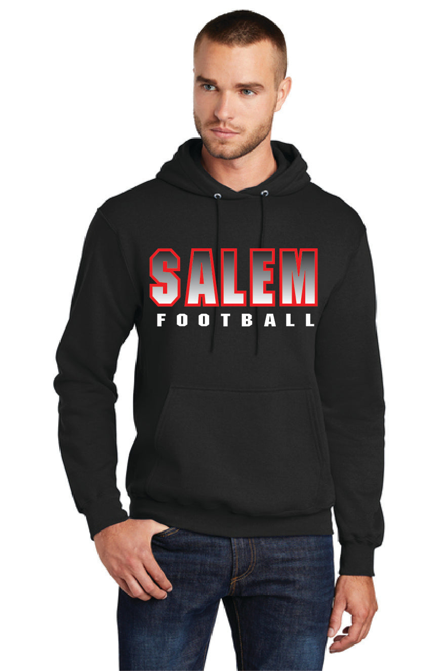 SALEM QUAKERS FOOTBALL PC78H Port & Company® Core Fleece Pullover Hooded Sweatshirt SF-7