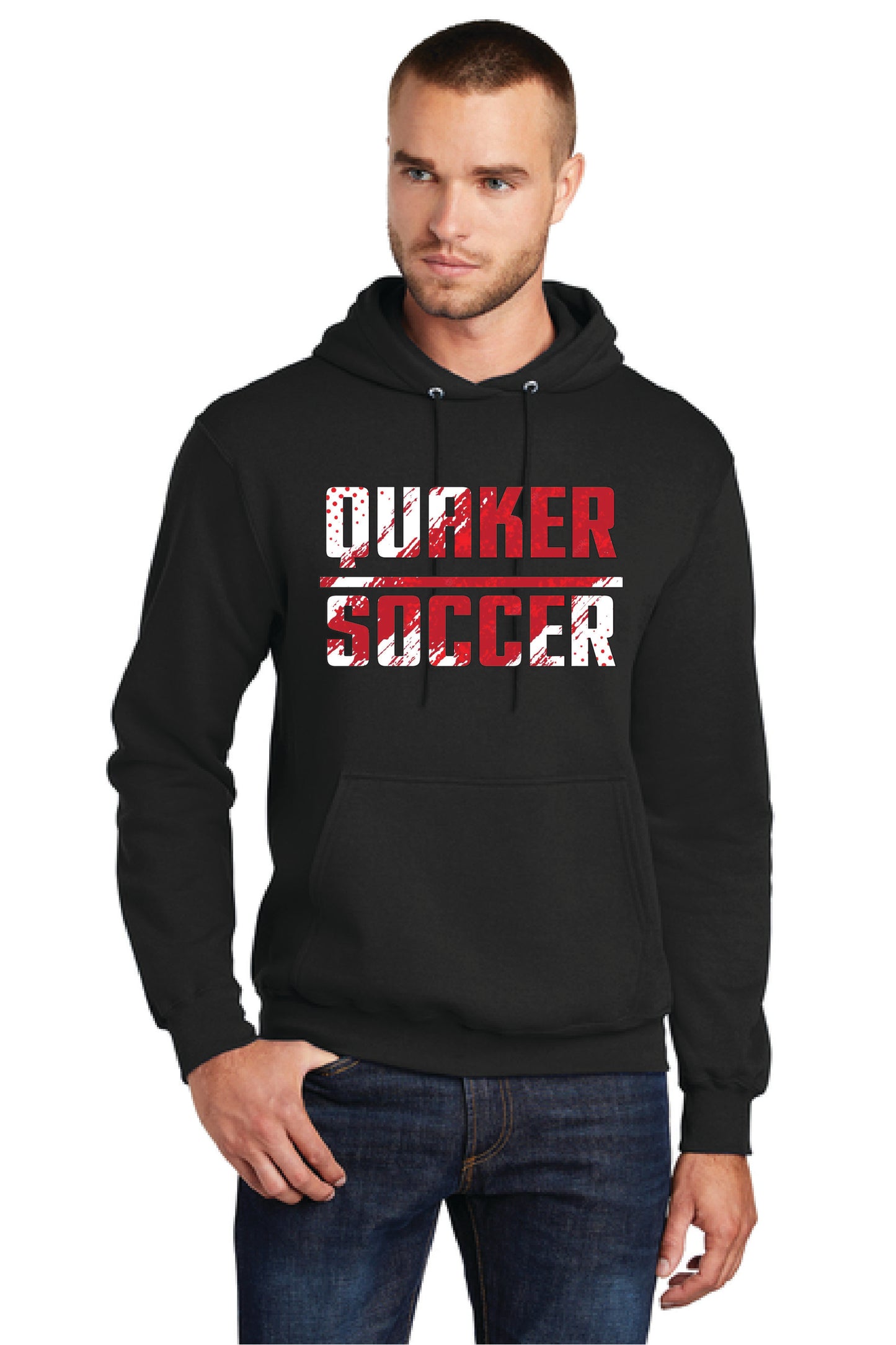 SALEM QUAKERS SOCCER PC78H Port & Company® Core Fleece Pullover Hooded Sweatshirt 8