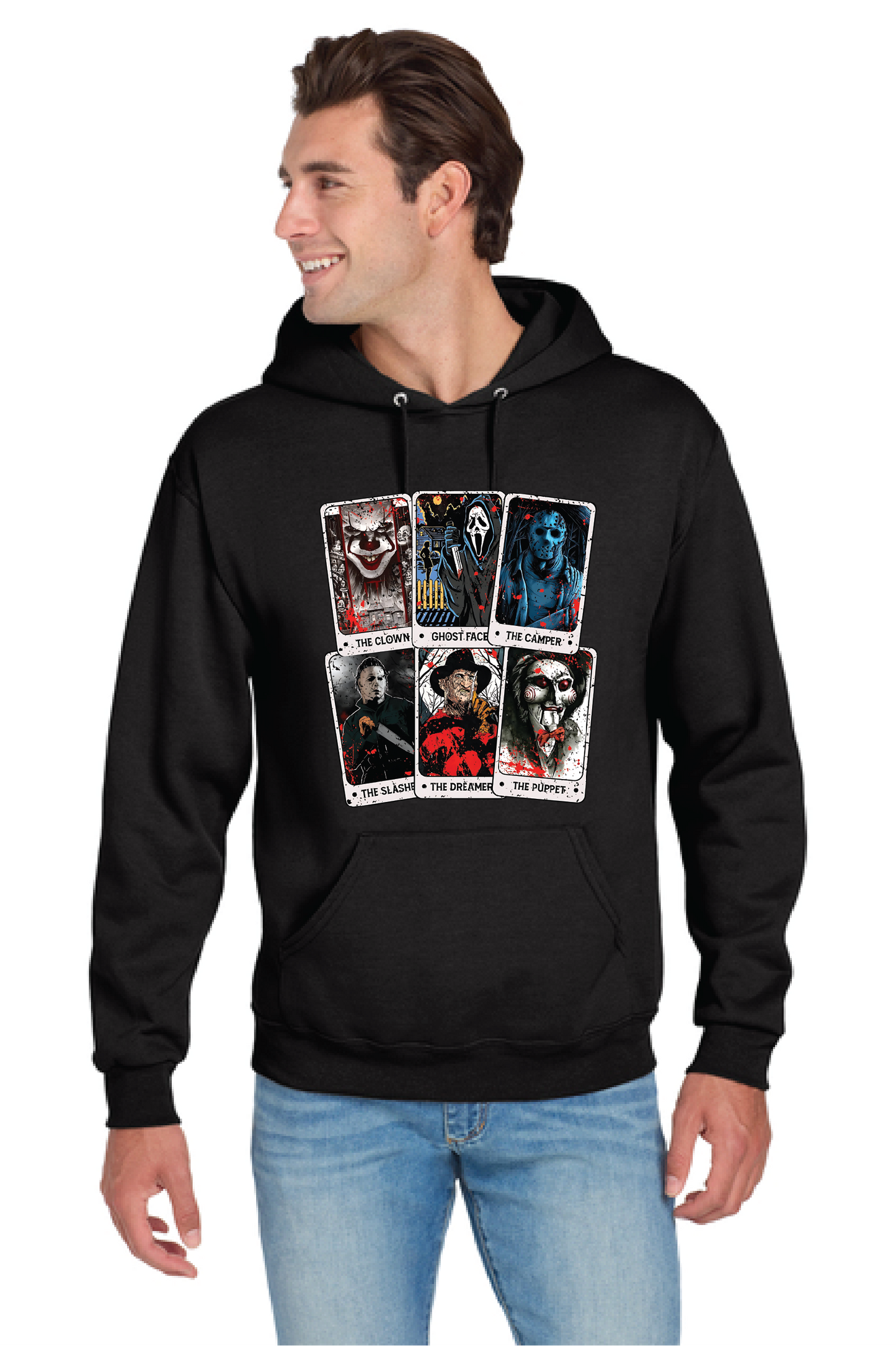 HALLOWEEN HOUSE OF CARDS Port & Company® Core Fleece Pullover Hooded Sweatshirt HW-15