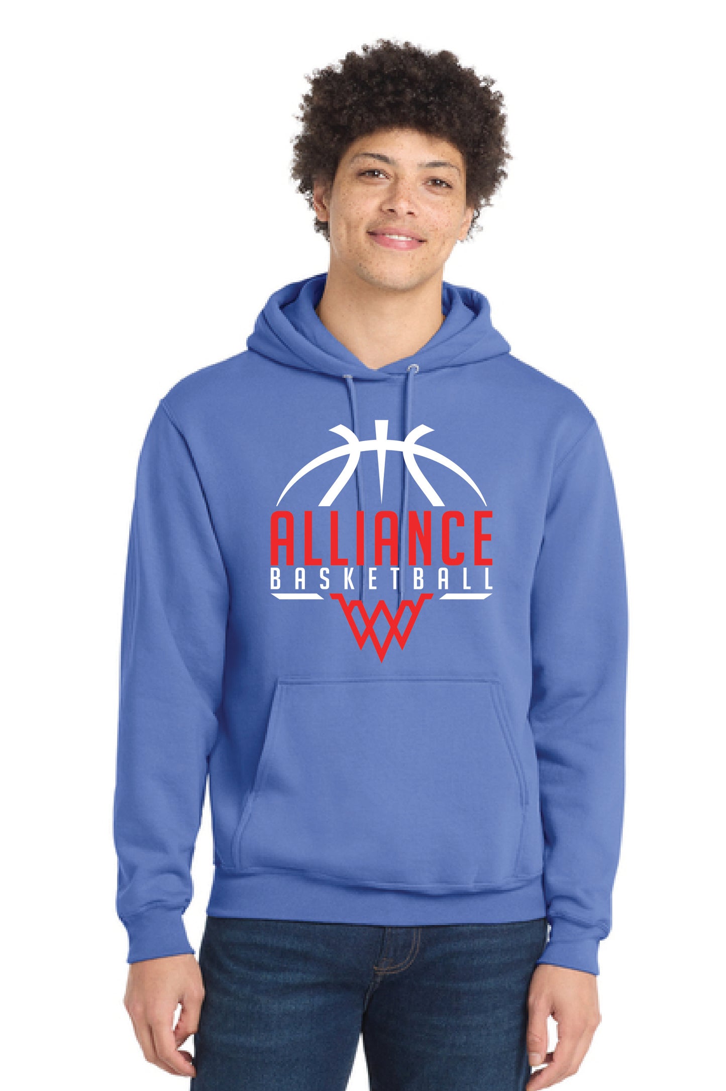 ALLIANCE AVIATORS Basketball PC78H Port & Company® Core Fleece Pullover Hooded Sweatshirt 6