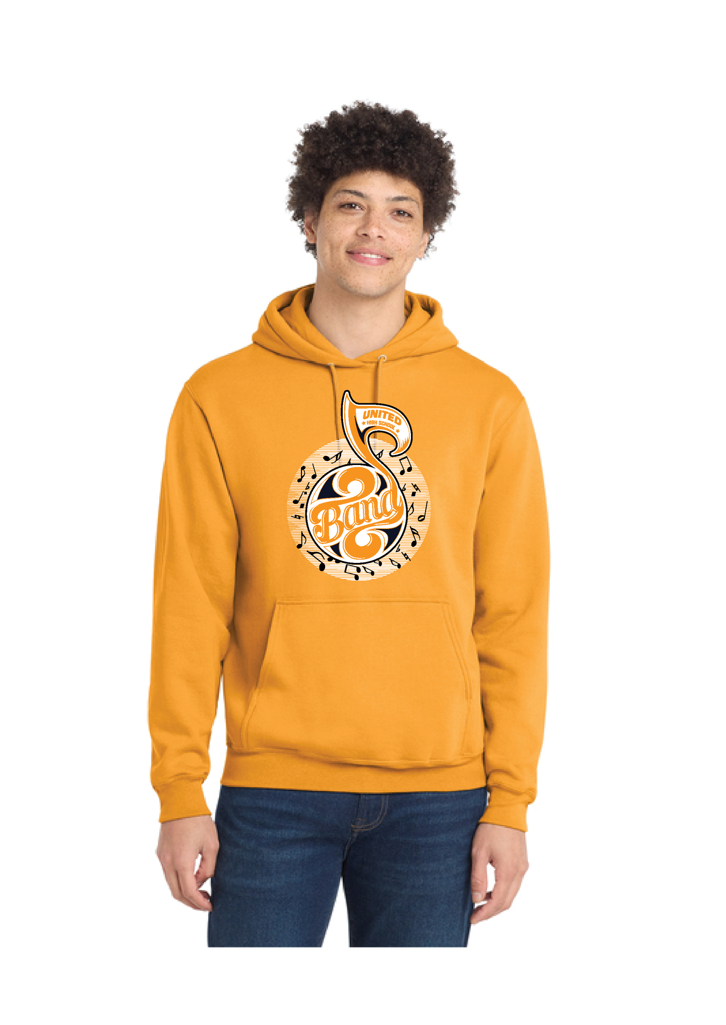 UNITED EAGELS BAND PC78H Port & Company® Core Fleece Pullover Hooded Sweatshirt 1