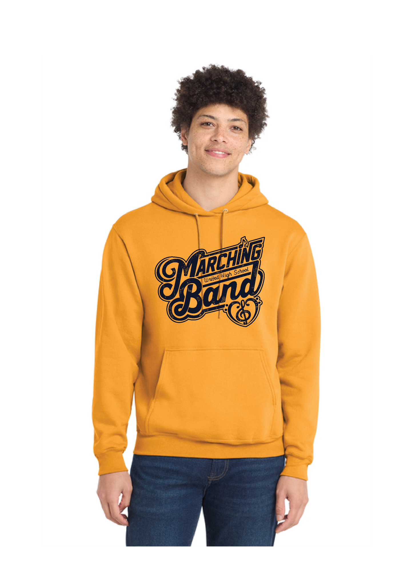 UNITED EAGELS BAND PC78H Port & Company® Core Fleece Pullover Hooded Sweatshirt 3