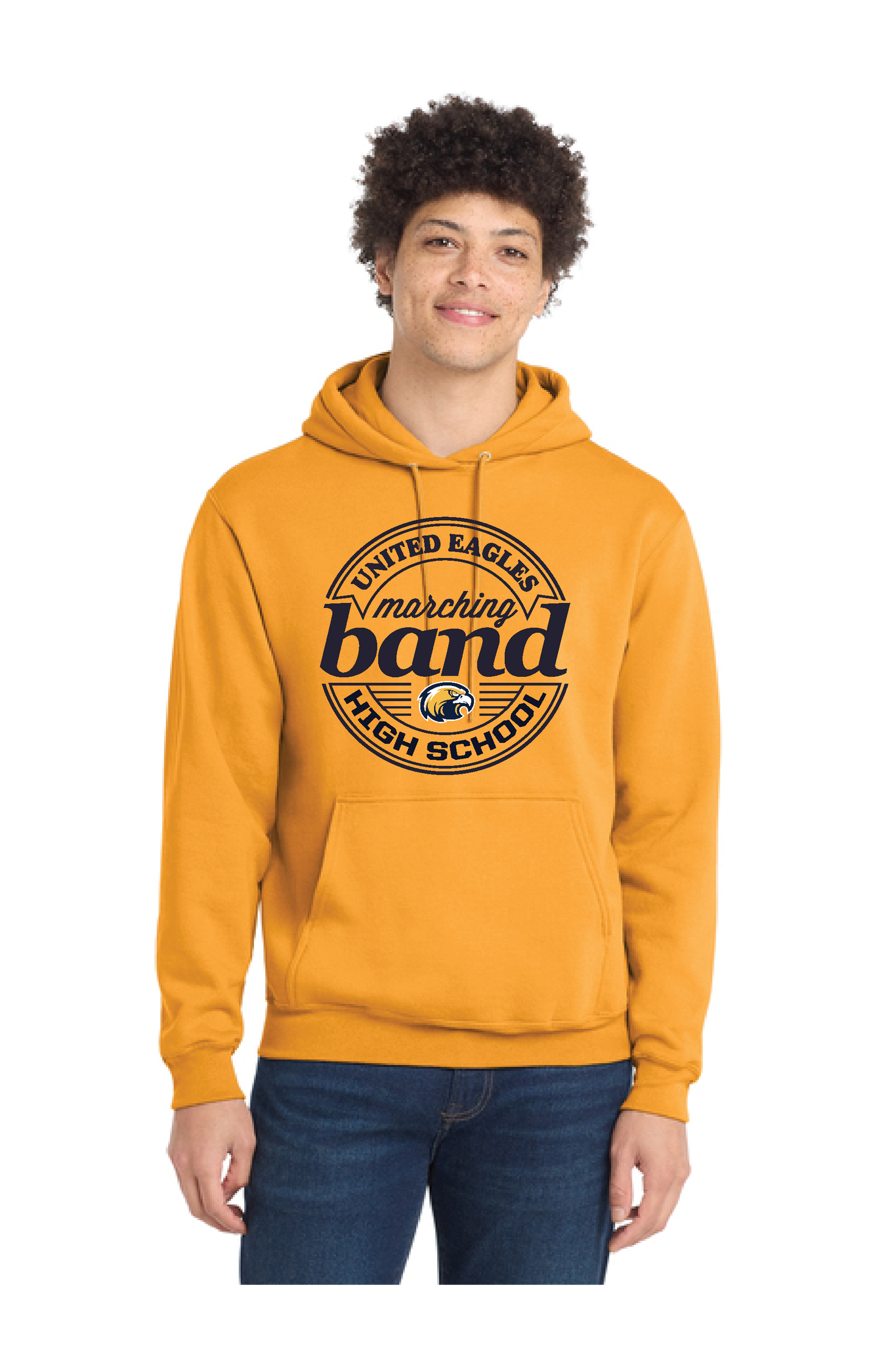 UNITED EAGELS BAND PC78H Port & Company® Core Fleece Pullover Hooded Sweatshirt 5