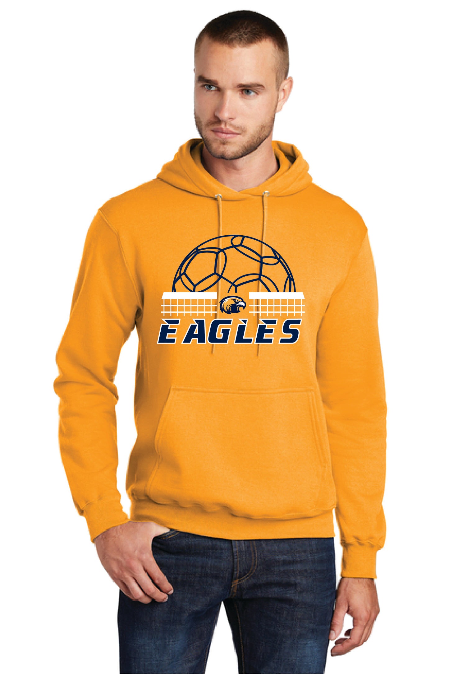 UNITED EAGELS PC78H Port & Company® Core Fleece Pullover Hooded Sweatshirt 7
