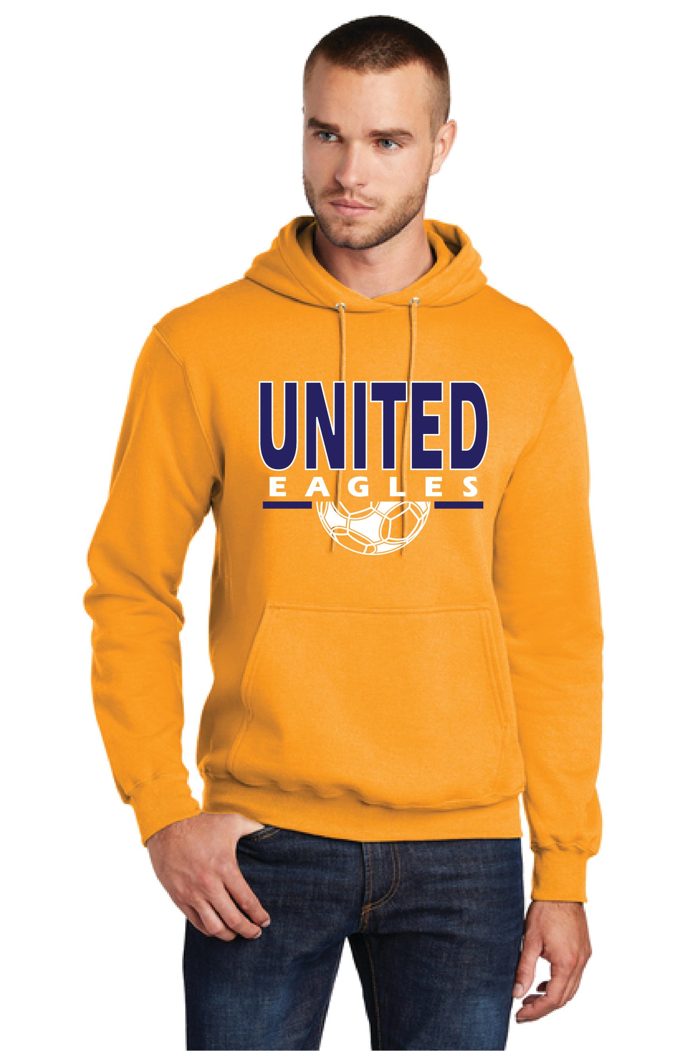 UNITED EAGELS SOCCER PC78H Port & Company® Core Fleece Pullover Hooded Sweatshirt 2
