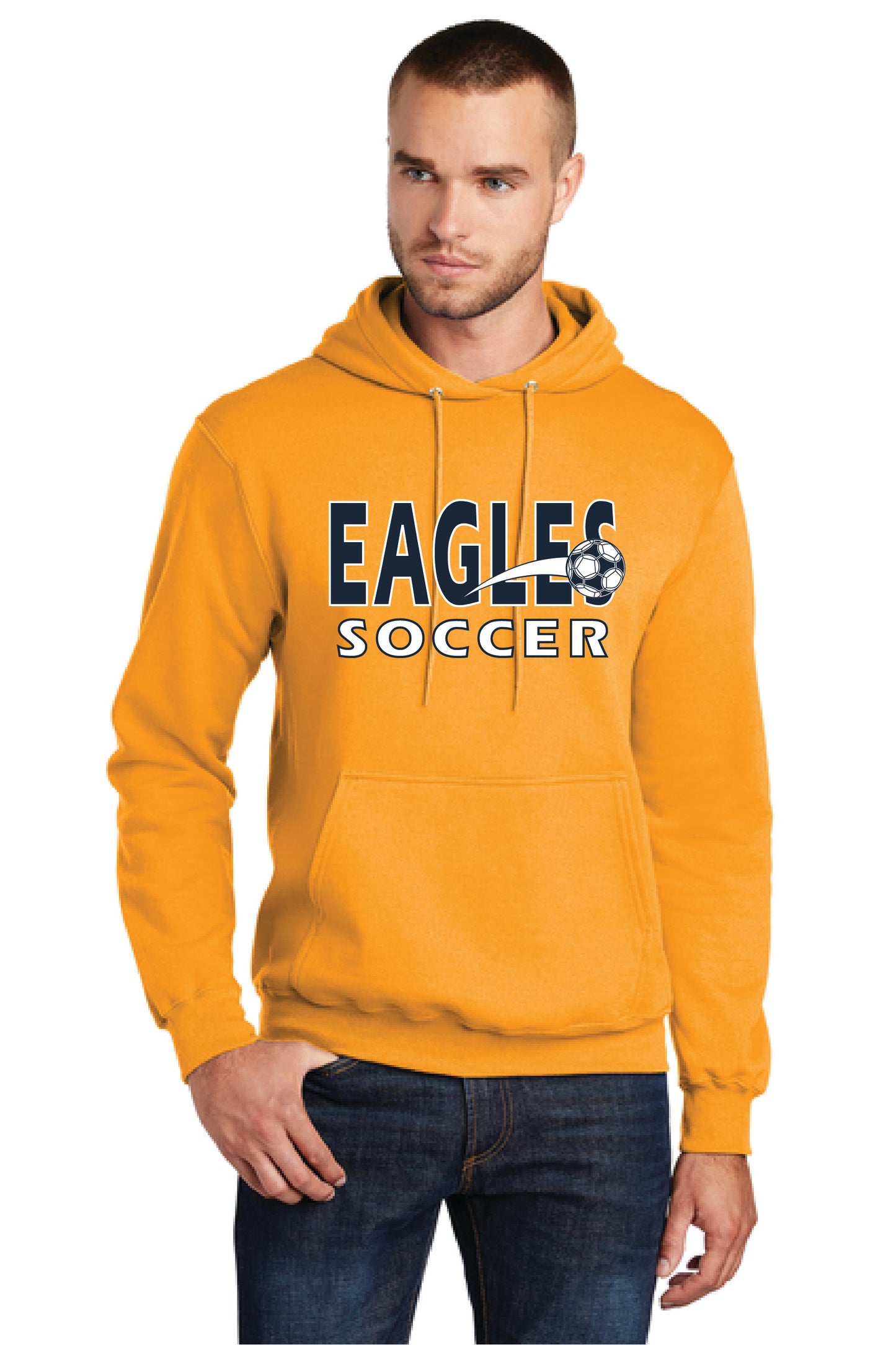 UNITED EAGELS SOCCER PC78H Port & Company® Core Fleece Pullover Hooded Sweatshirt 3