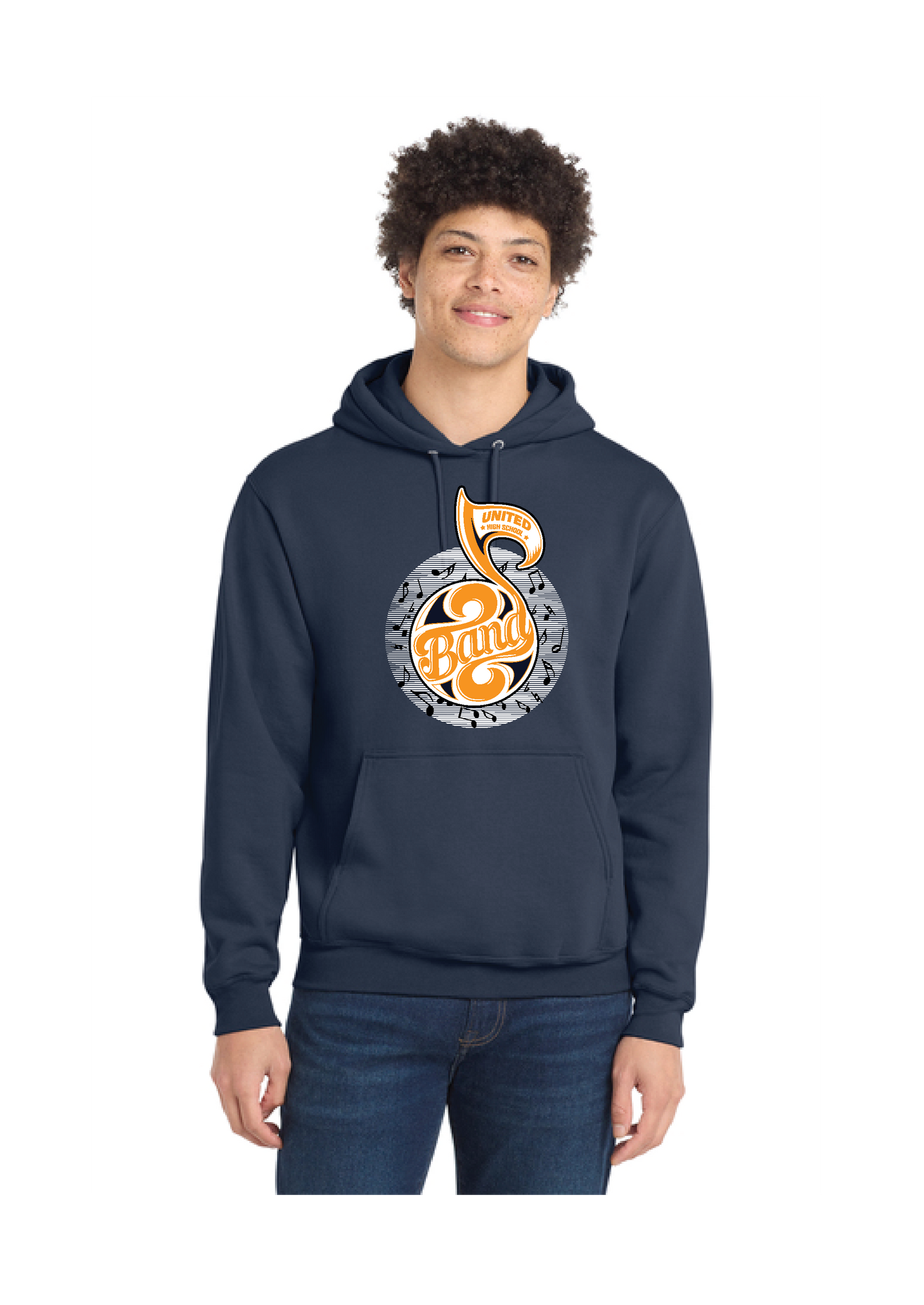 UNITED EAGELS BAND PC78H Port & Company® Core Fleece Pullover Hooded Sweatshirt 1