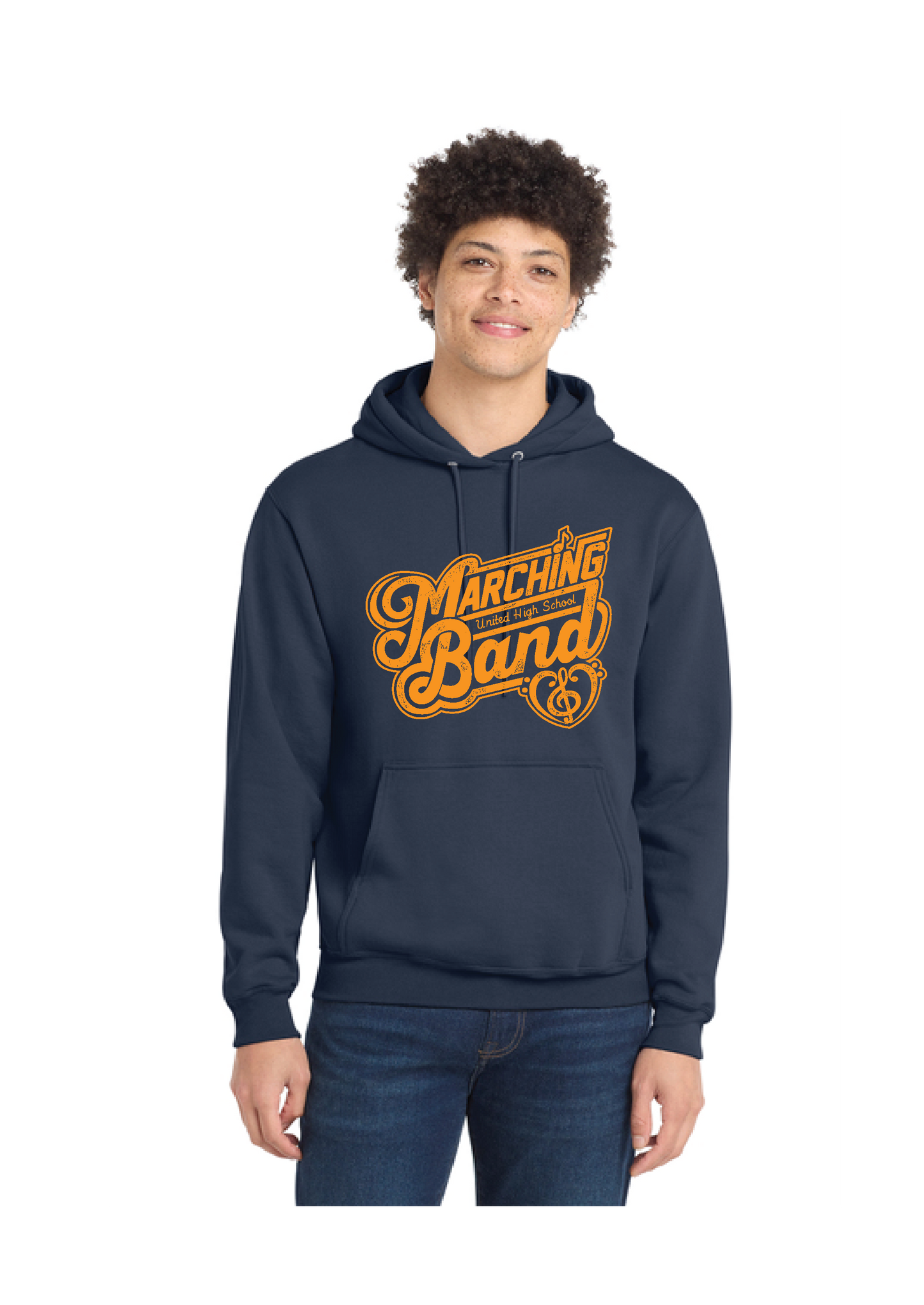 UNITED EAGELS BAND PC78H Port & Company® Core Fleece Pullover Hooded Sweatshirt 3