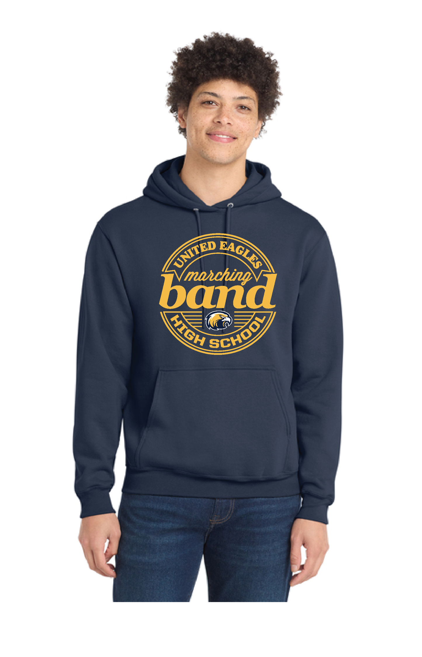 UNITED EAGELS BAND PC78H Port & Company® Core Fleece Pullover Hooded Sweatshirt 5