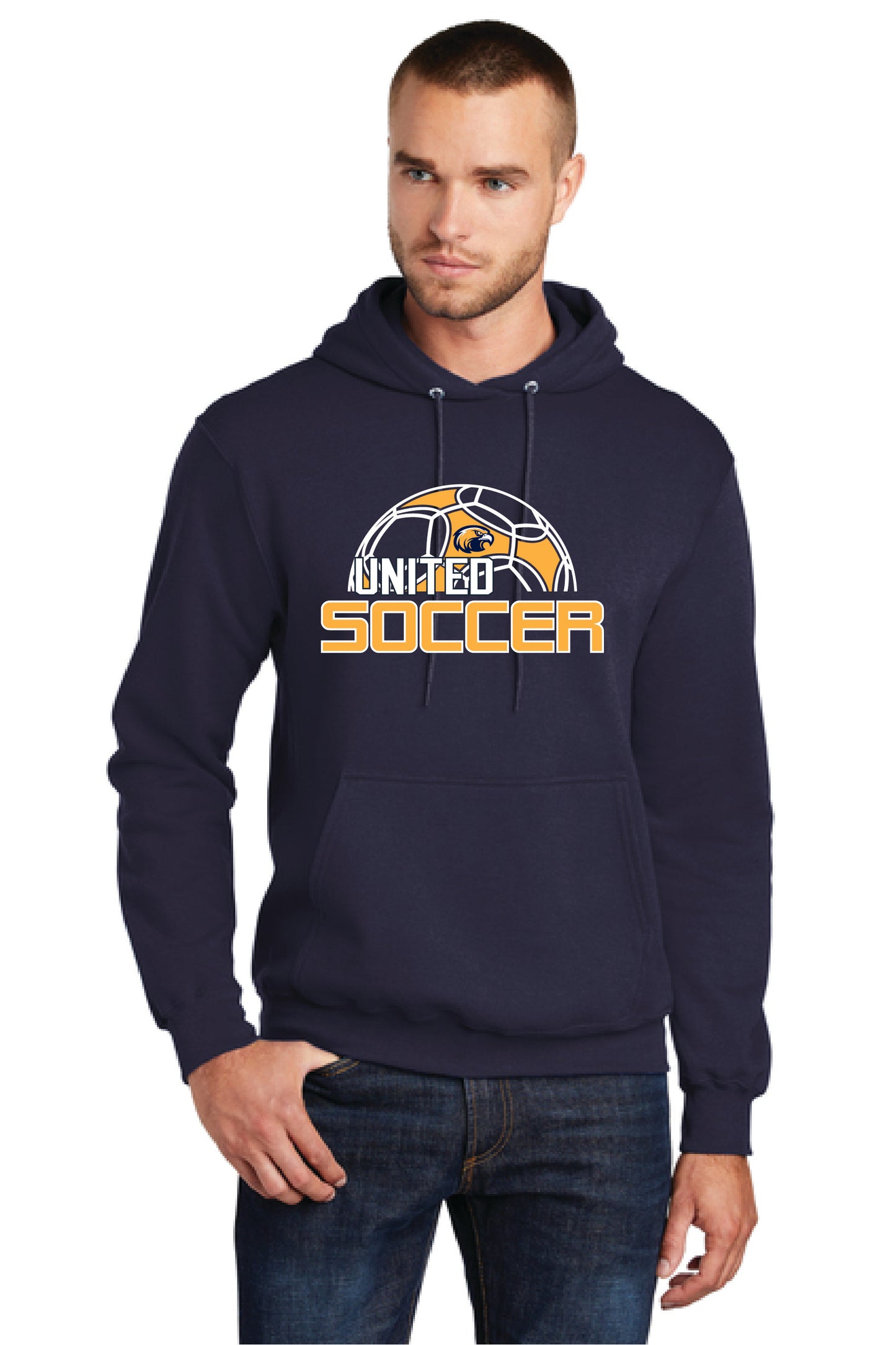 UNITED EAGELS PC78H Port & Company® Core Fleece Pullover Hooded Sweatshirt 6