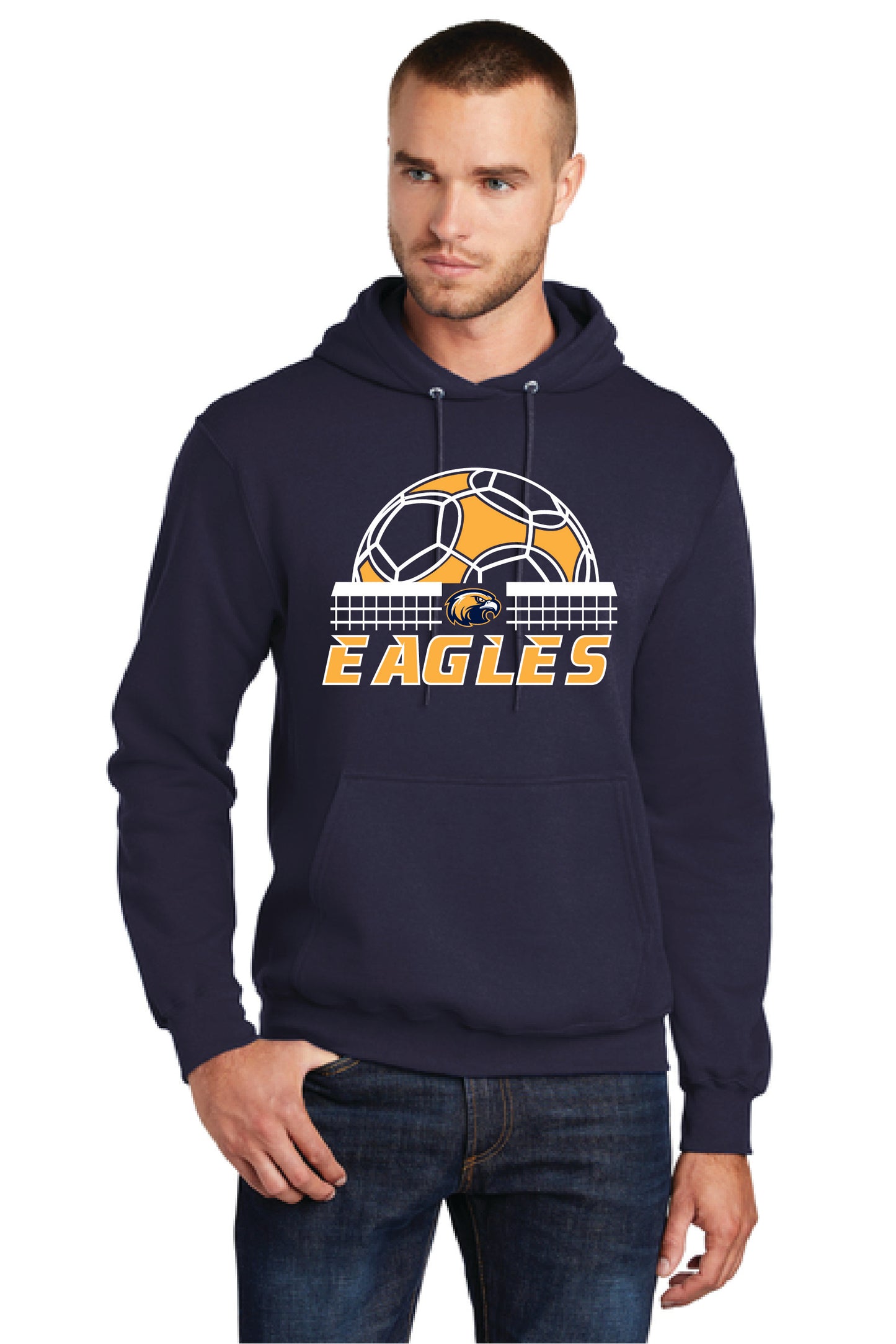 UNITED EAGELS PC78H Port & Company® Core Fleece Pullover Hooded Sweatshirt 7