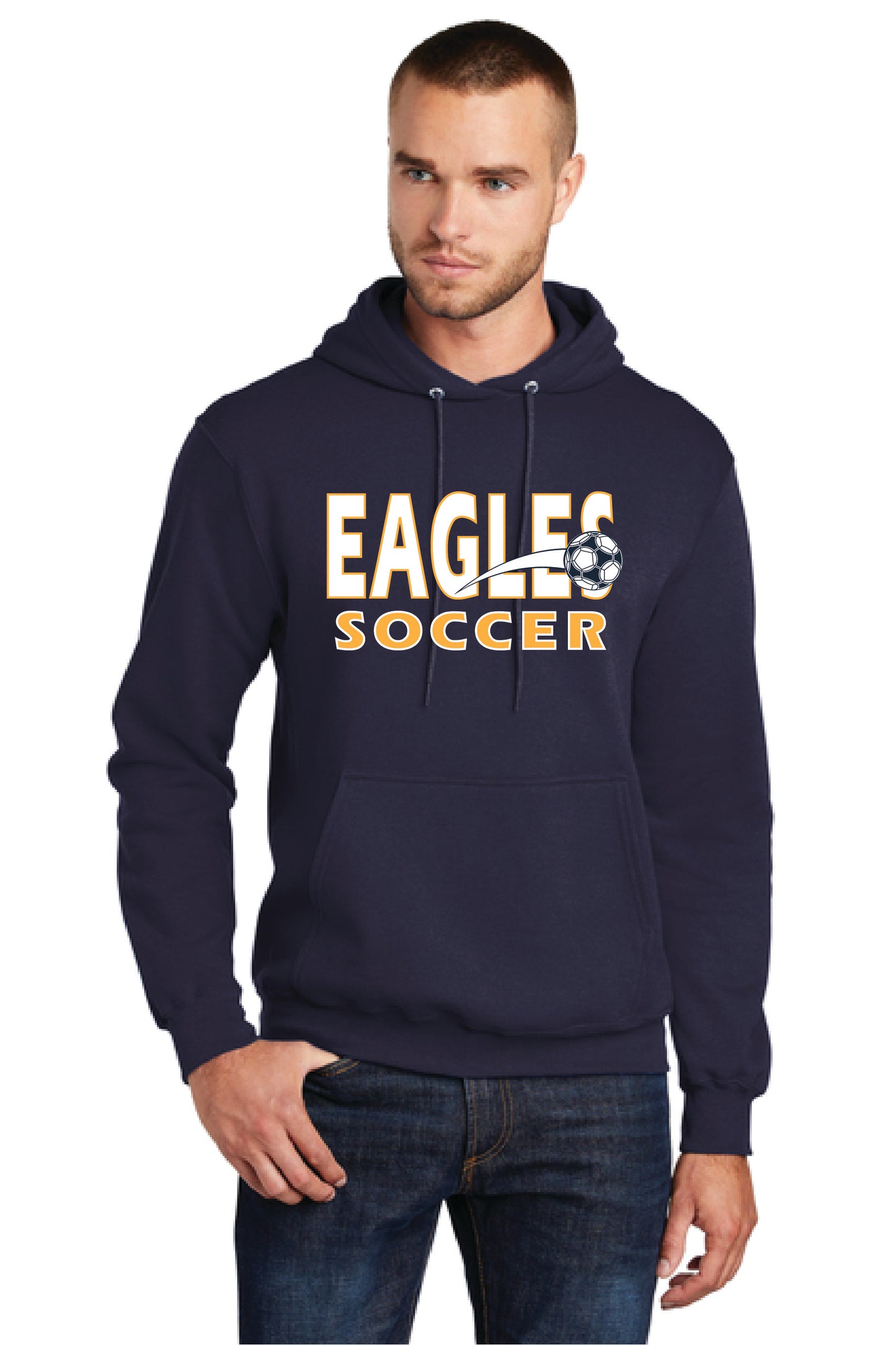 UNITED EAGELS SOCCER PC78H Port & Company® Core Fleece Pullover Hooded Sweatshirt 3