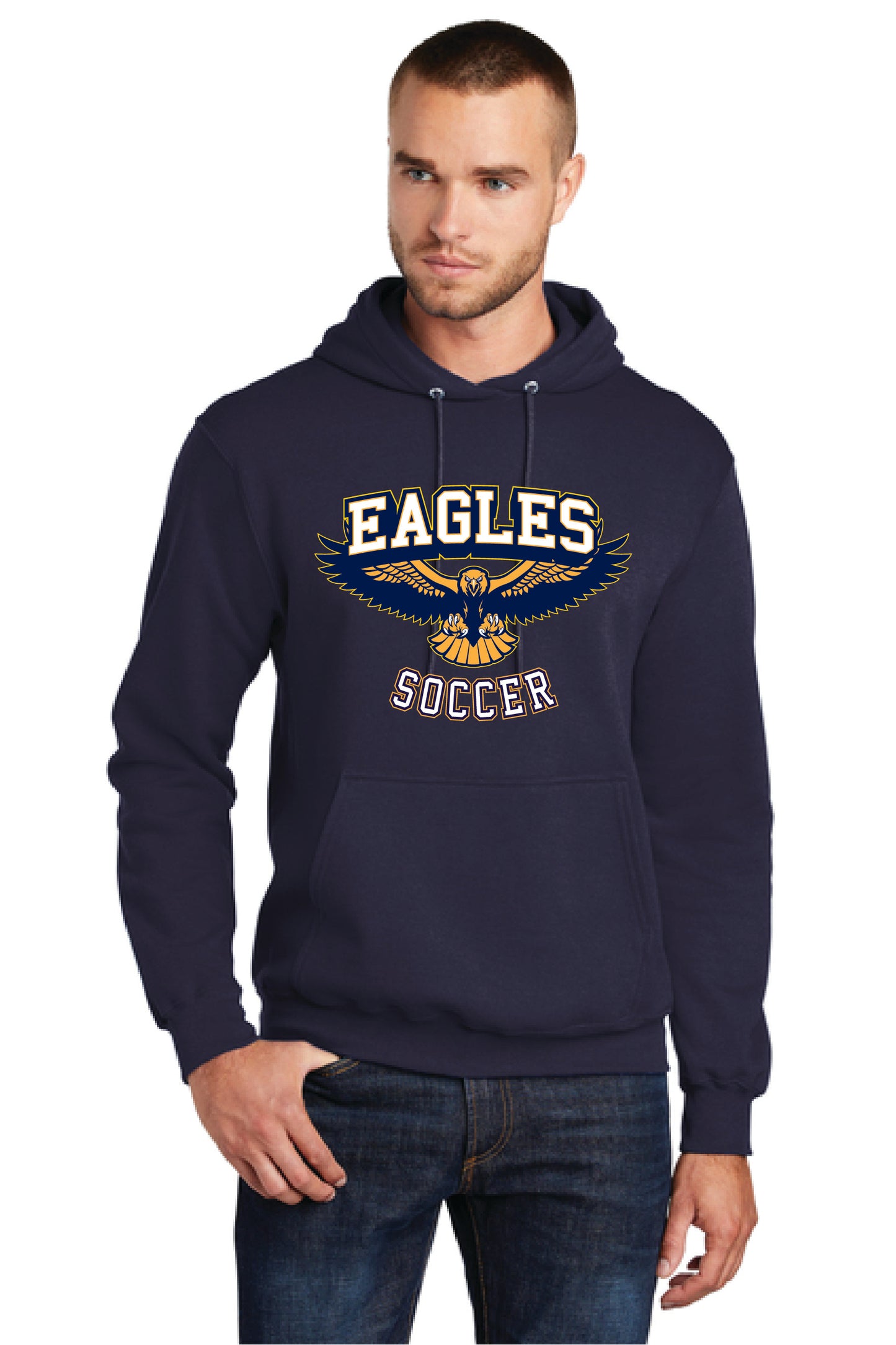 UNITED EAGELS PC78H Port & Company® Core Fleece Pullover Hooded Sweatshirt 9