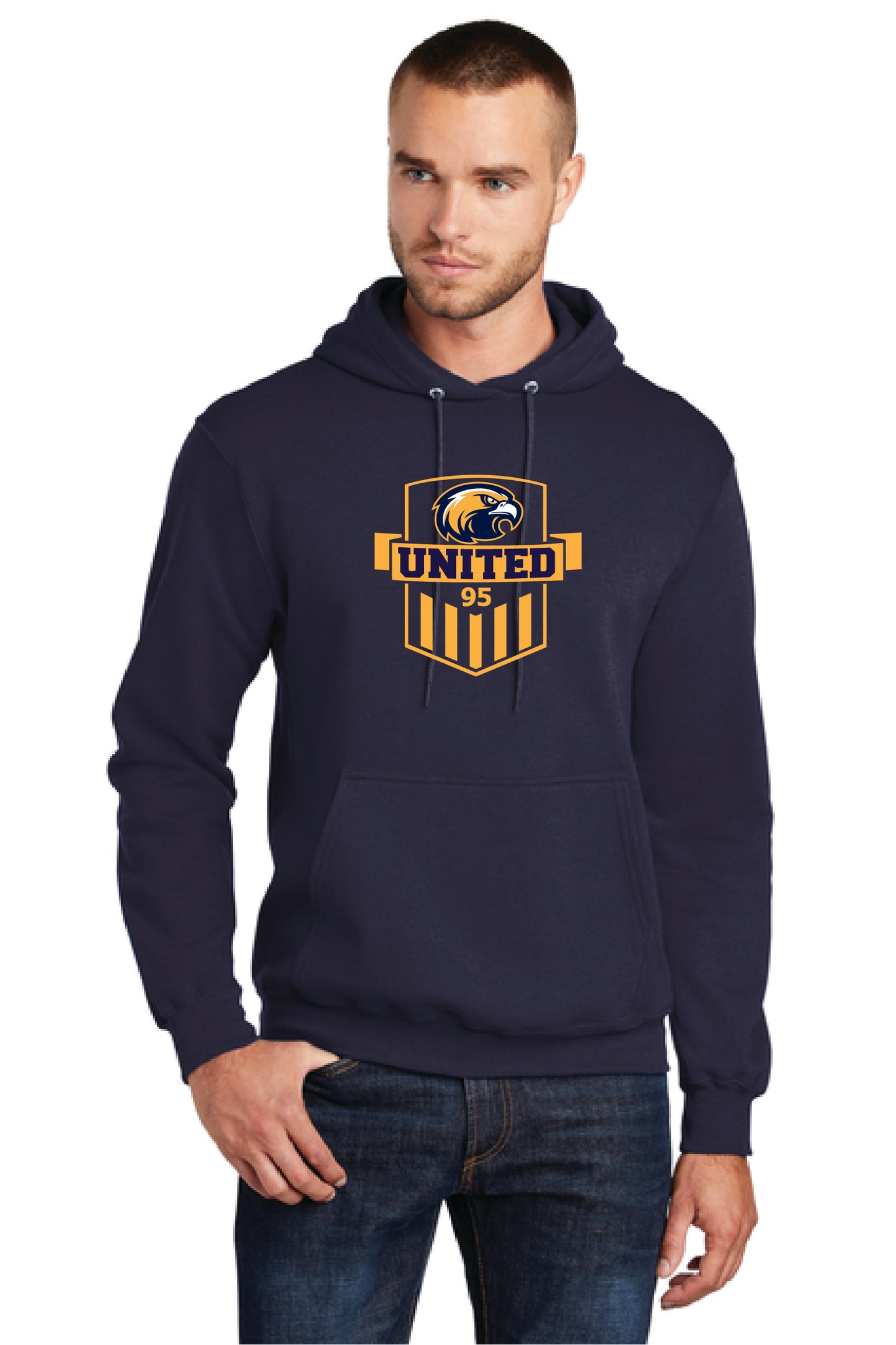 UNITED EAGELS PC78H Port & Company® Core Fleece Pullover Hooded Sweatshirt 8