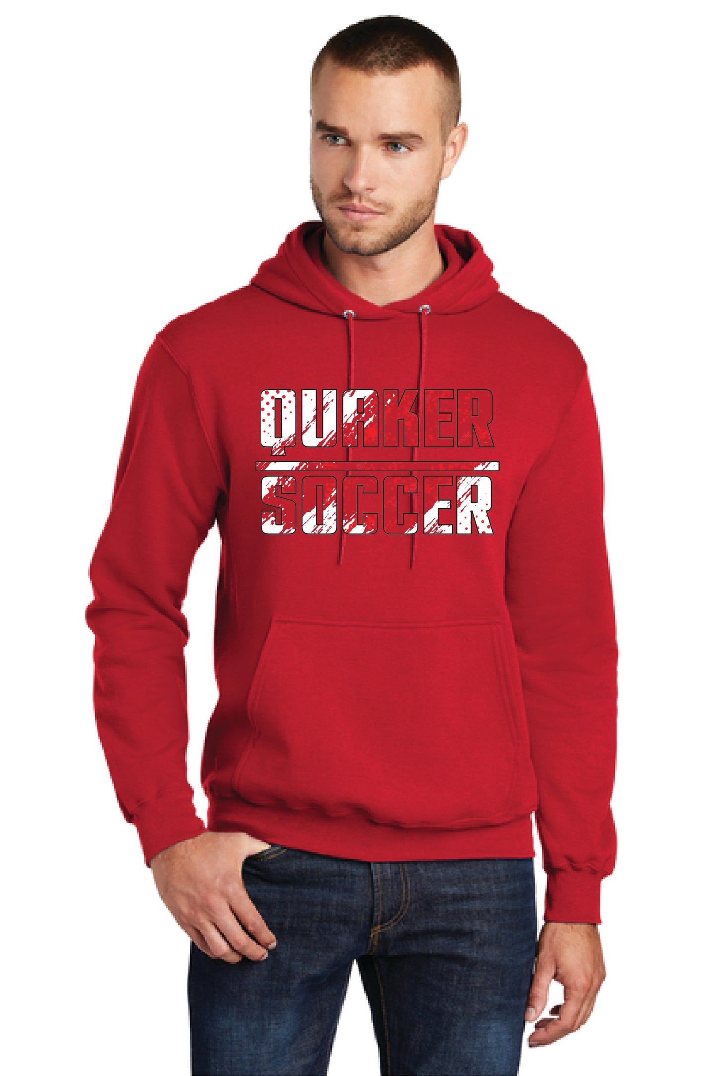 SALEM QUAKERS SOCCER PC78H Port & Company® Core Fleece Pullover Hooded Sweatshirt 8