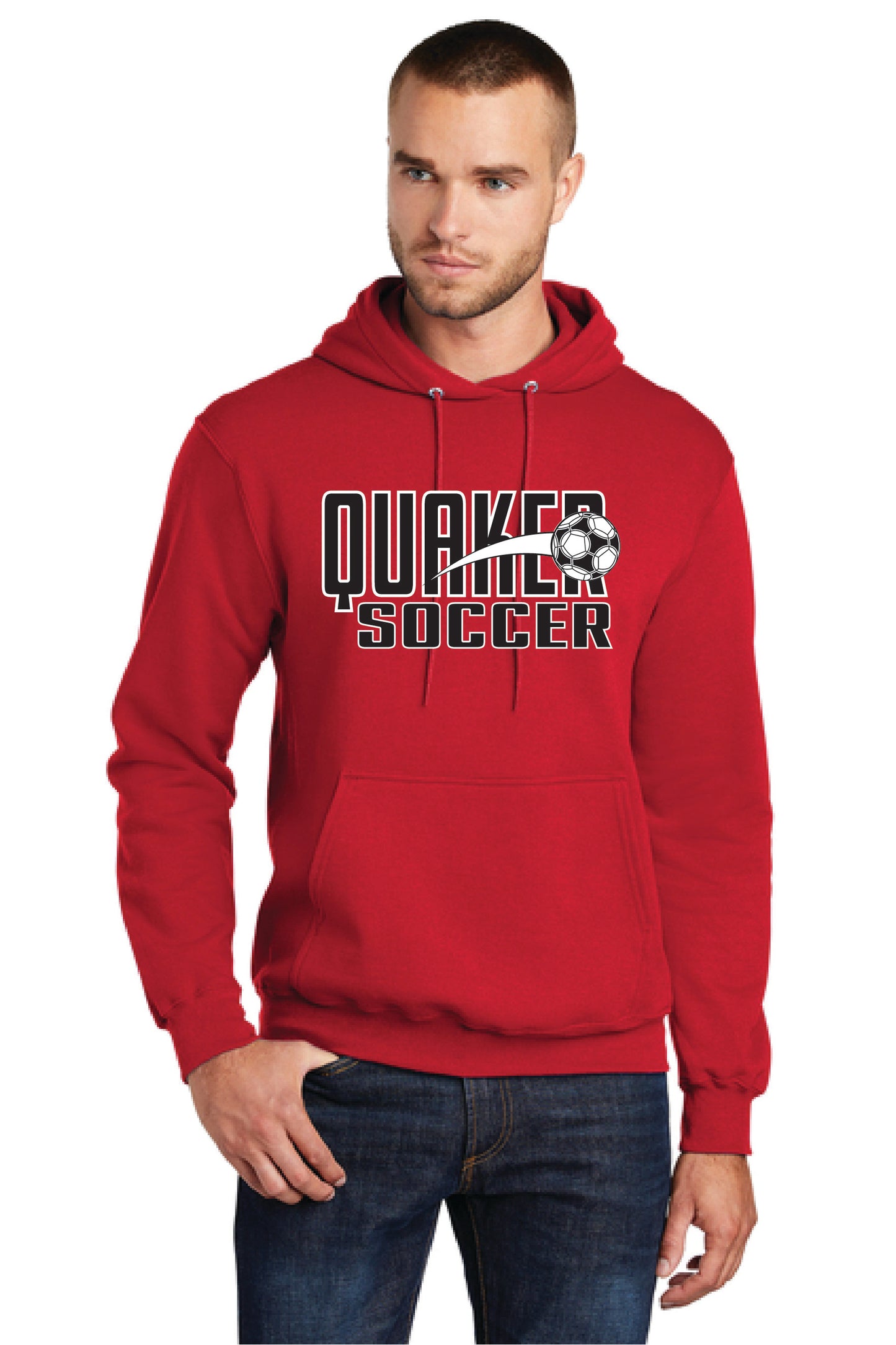 SALEM QUAKERS SOCCER PC78H Port & Company® Core Fleece Pullover Hooded Sweatshirt 4