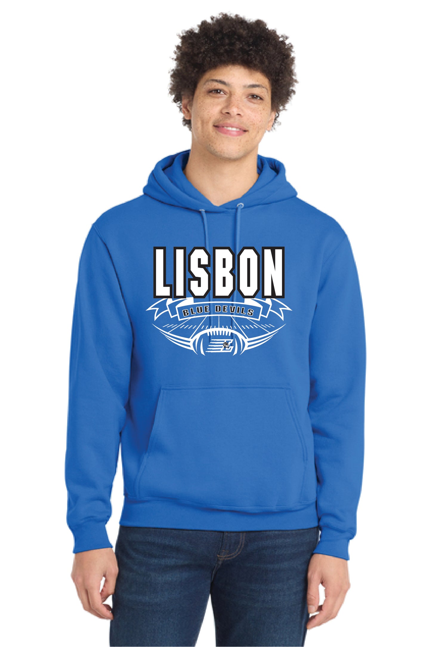 LISBON FOOTBALL PC78H Port & Company® Core Fleece Pullover Hooded Sweatshirt 3