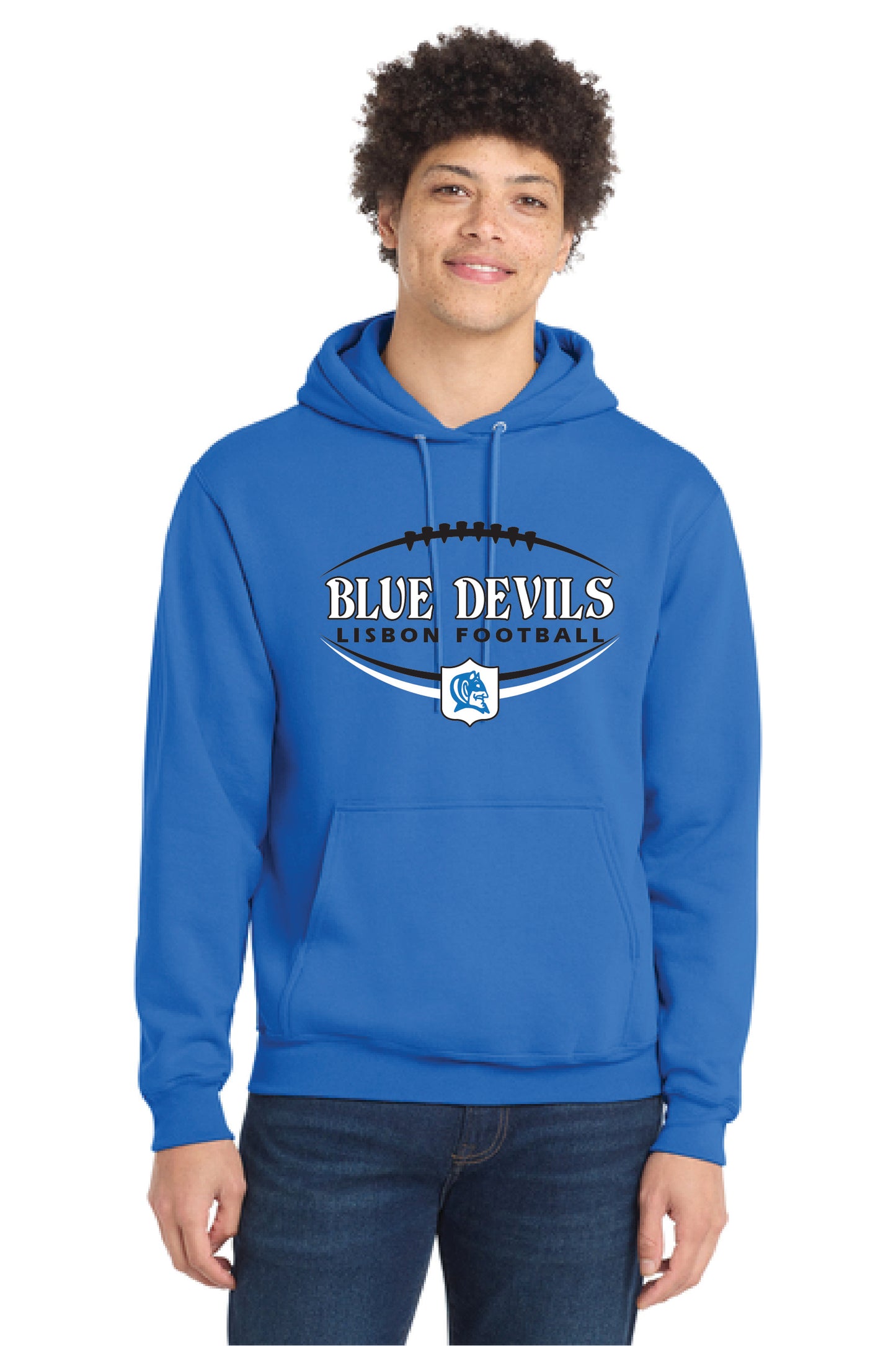 LISBON FOOTBALL PC78H Port & Company® Core Fleece Pullover Hooded Sweatshirt 12