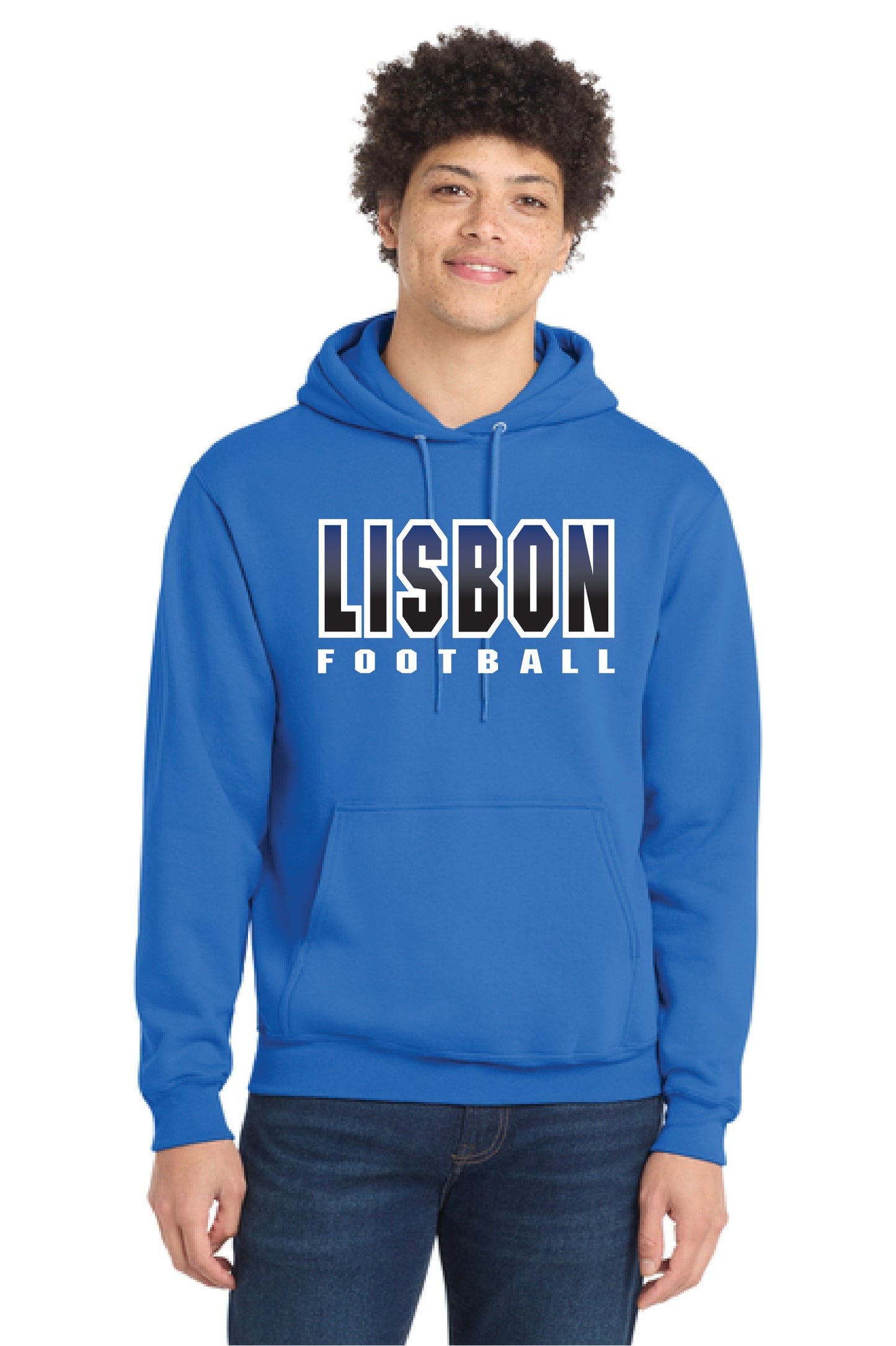 LISBON FOOTBALL PC78H Port & Company® Core Fleece Pullover Hooded Sweatshirt 2