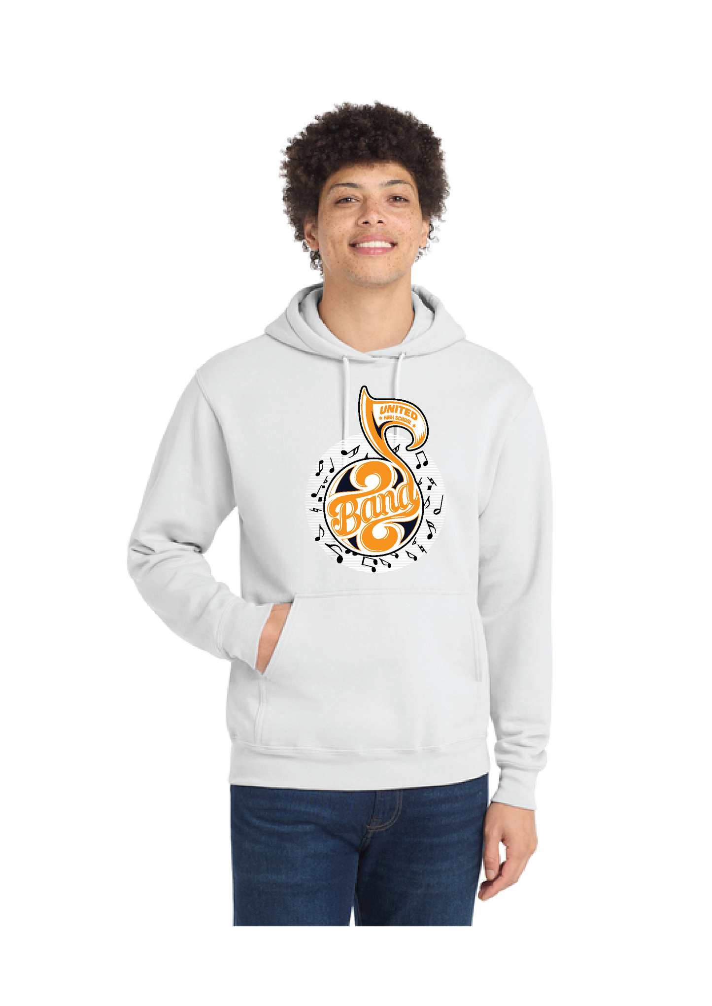 UNITED EAGELS BAND PC78H Port & Company® Core Fleece Pullover Hooded Sweatshirt 1